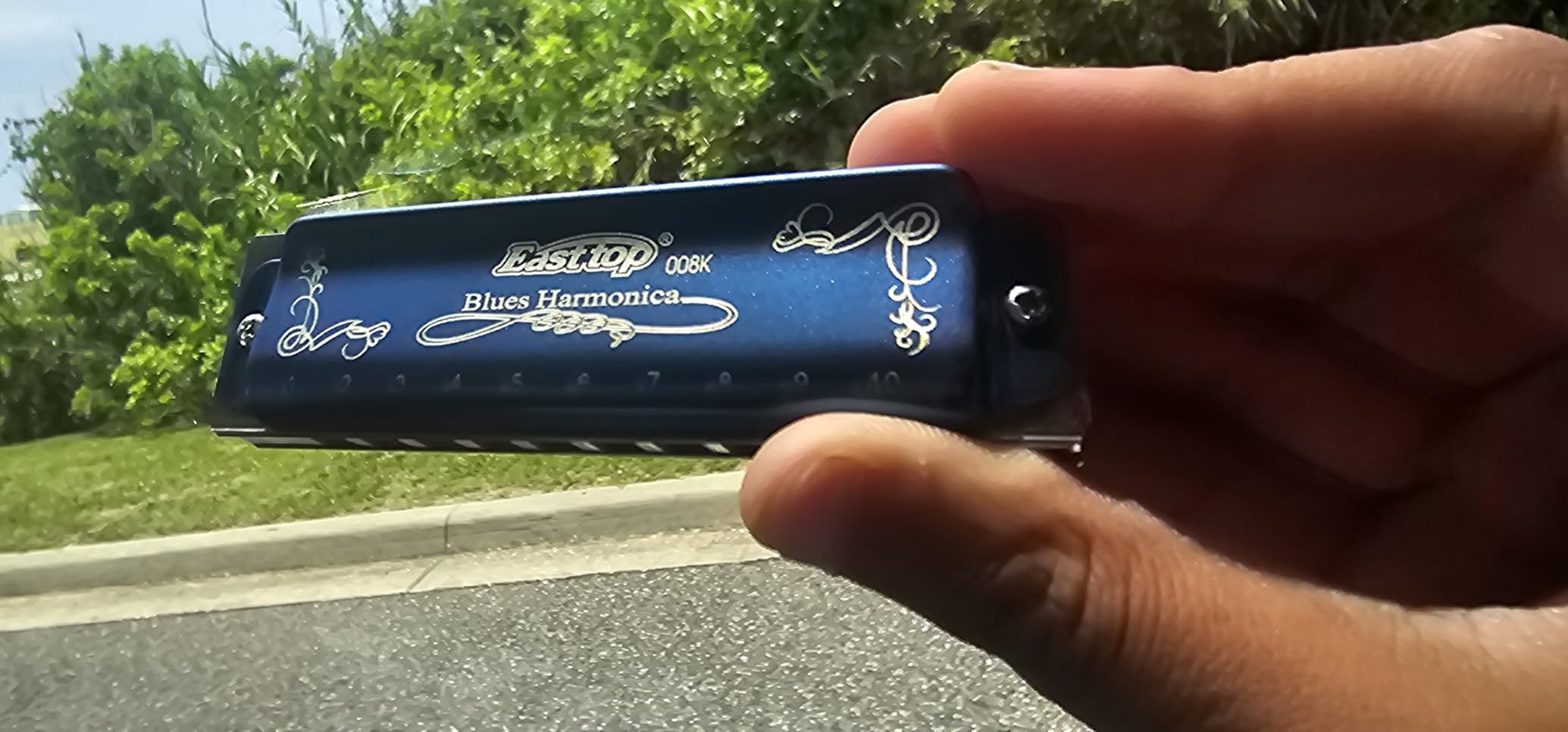 East top Harmonica Key of C, 10 Holes 008K Diatonic Mouth Organ with Blue Case, Standard Harmonica For Adults, Professionals, Beginners and Students, as a Gift customer photo 1