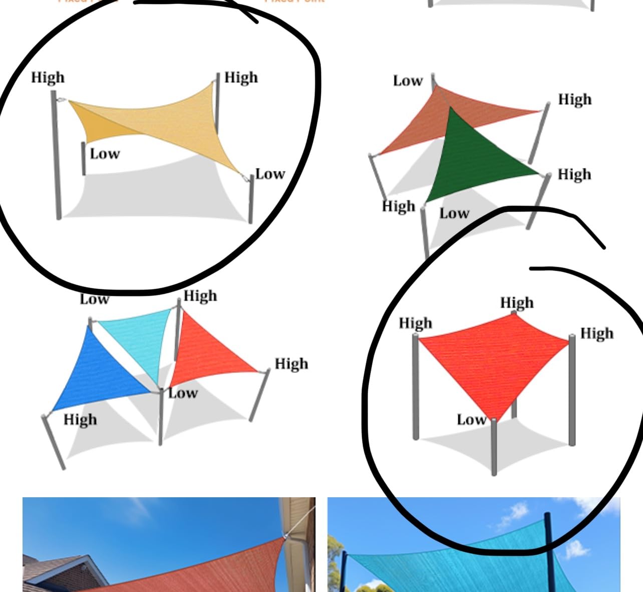 Shade&Beyond 16'x16'x16' Sun Shade Sail Sand Triangle | 95% UV Block, Curved Edge, Permeable Canopy for Patio Yard Deck Pergola customer photo 1