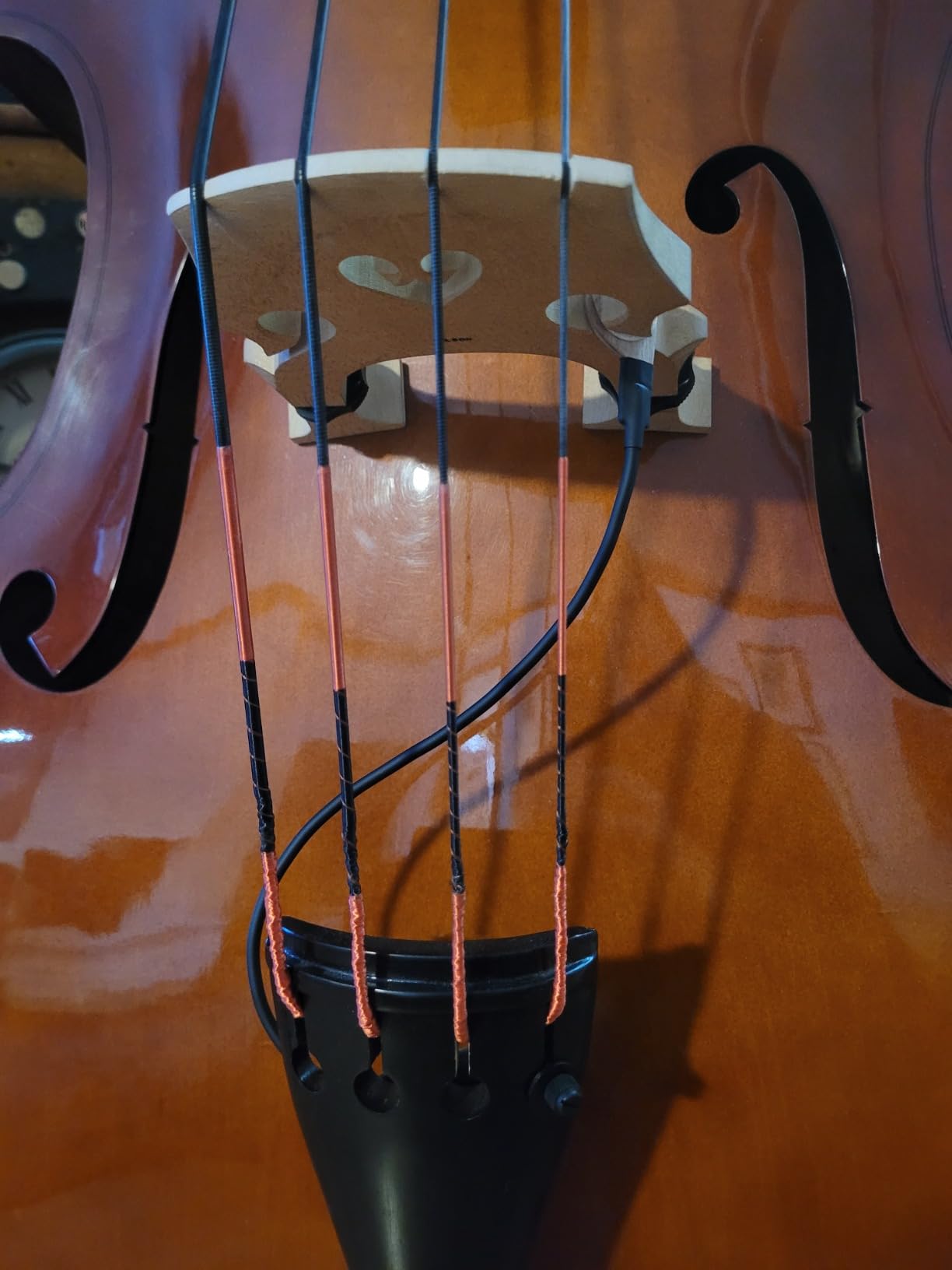 KNA DB-1 Double Bass Pickup, Bridge Mounted Piezo Pickup for Upright Bass customer photo 2