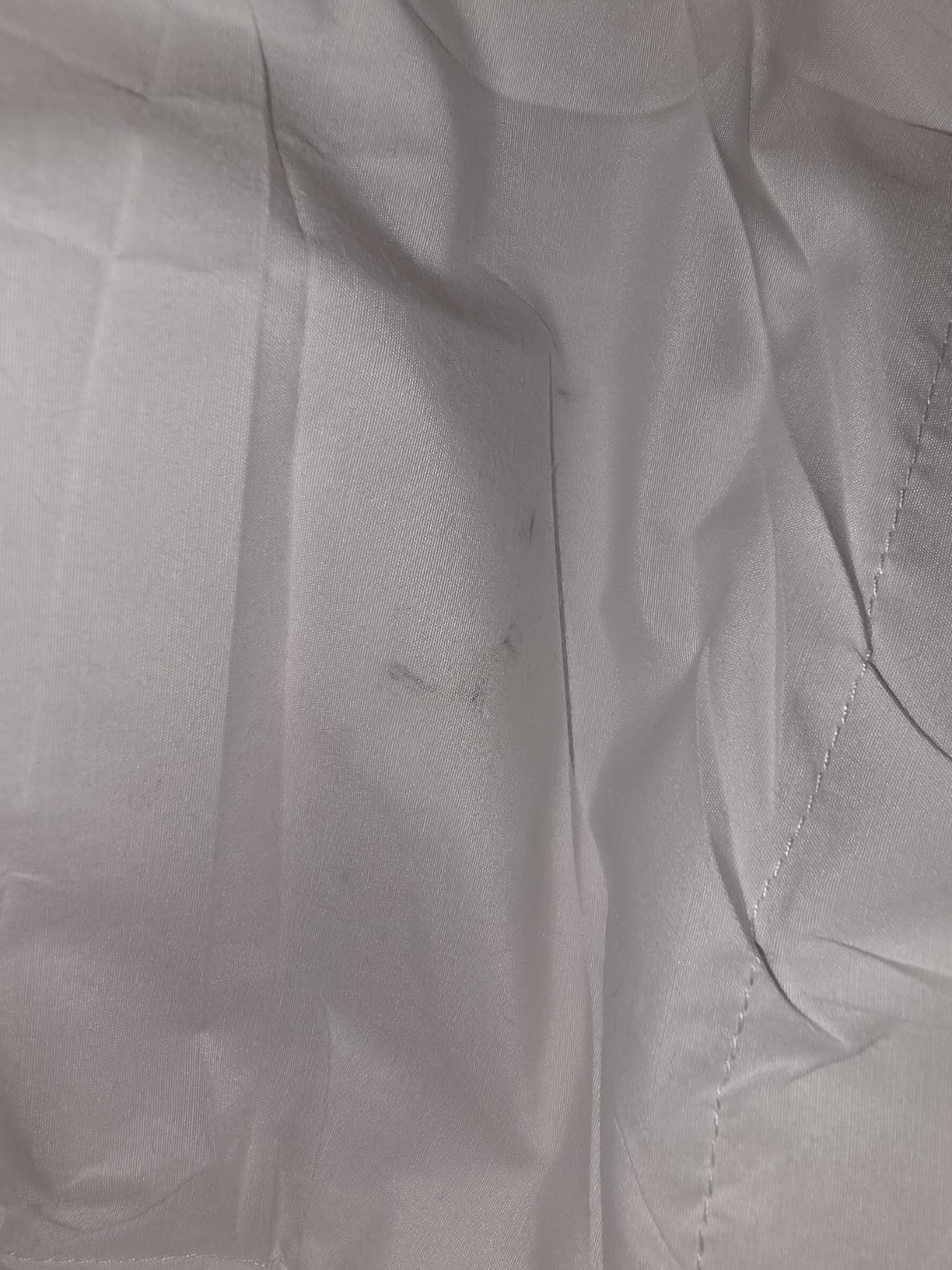 Luxurious King/California King Size Goose Down Fiber Waterfowl Feather Fiber Comforter Duvet, 100% Cotton Cover, 58 oz. Fill Weight, Baffle Box Design, White Solid customer photo 2