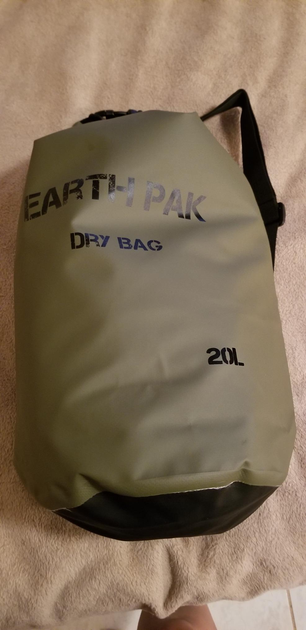 Earth Pak Waterproof Dry Bag - Roll Top Waterproof Backpack Sack Keeps Gear Dry for Kayak with Waterproof Phone Case customer photo 1