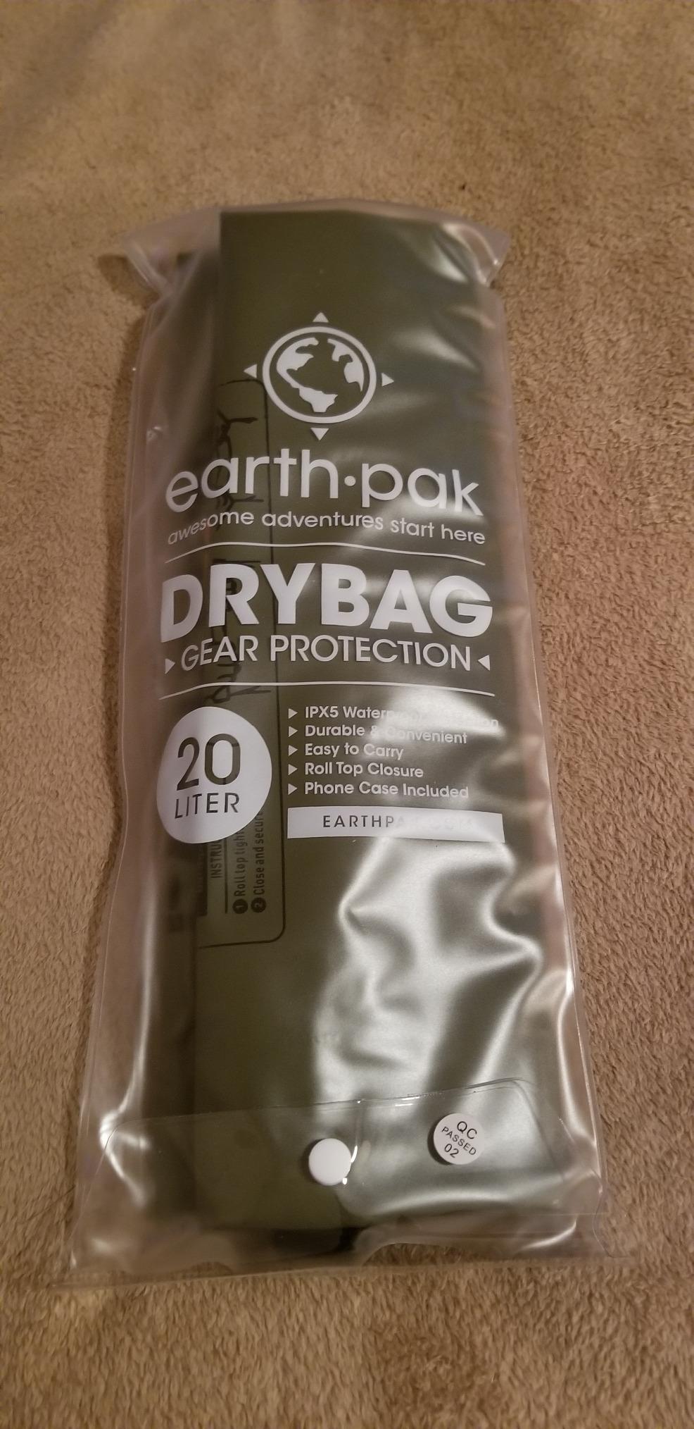 Earth Pak Waterproof Dry Bag - Roll Top Waterproof Backpack Sack Keeps Gear Dry for Kayak with Waterproof Phone Case customer photo 2