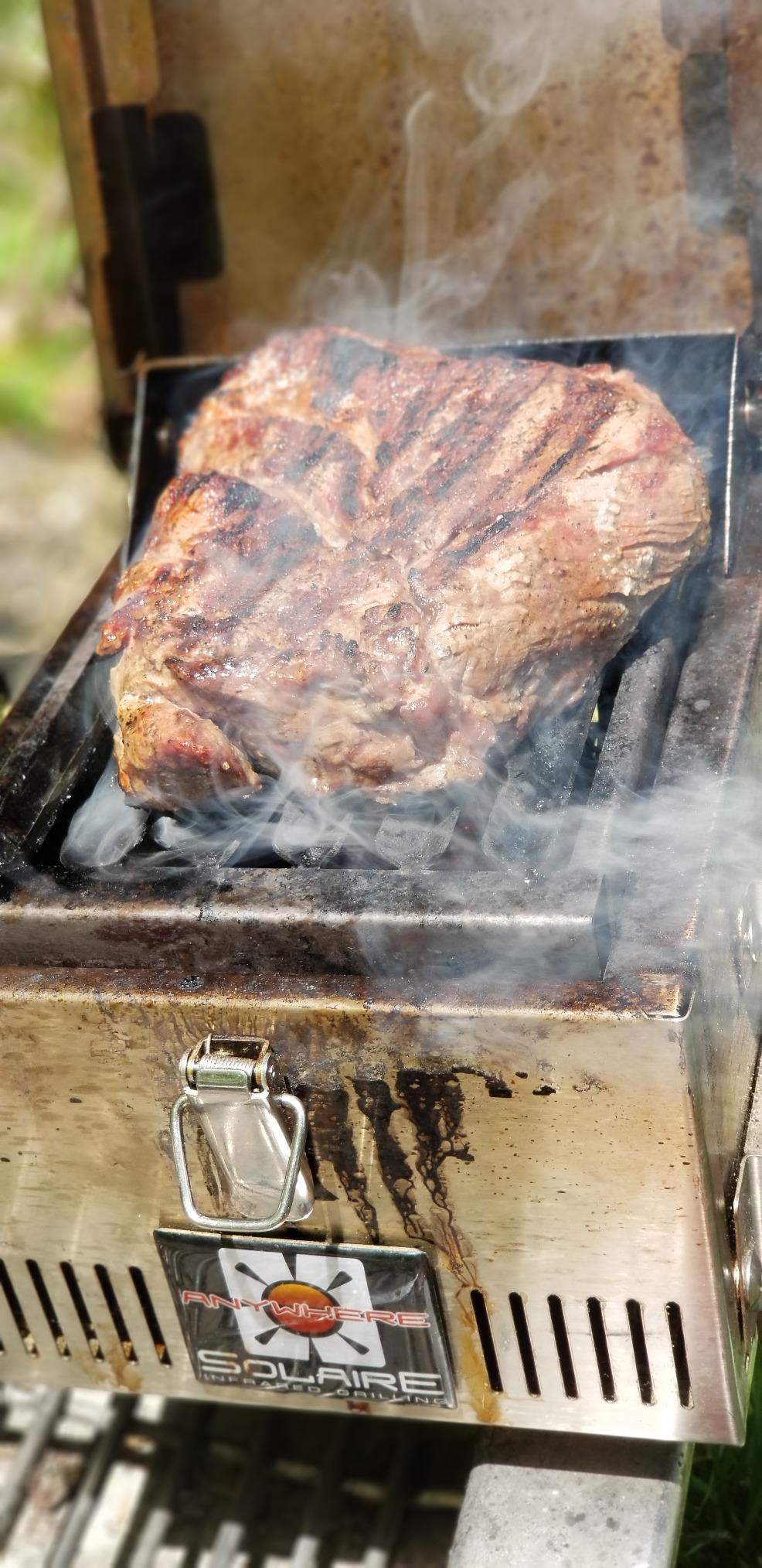 Solaire SOL-IR8A Anywhere Mini Personal Infrared Propane Gas Grill, Stainless Steel customer photo 1