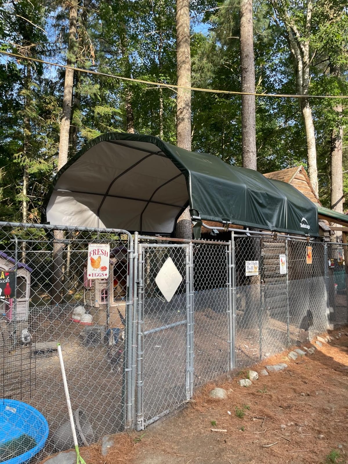 ShelterLogic Corral Shelter and Livestock Shade Waterproof and UV Treated Universal Cover for Horses, Goats, and Other Livestock (Corral Panels Not Included) customer photo 2