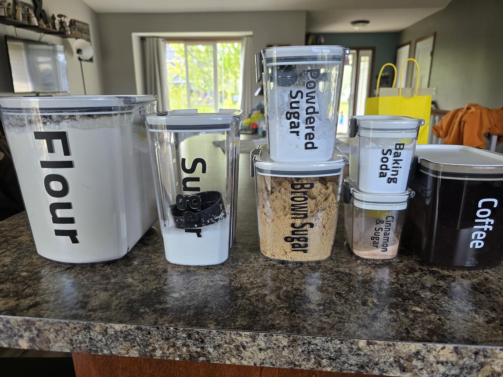 Progressive ProKeeper Baker's Airtight Kitchen Storage Canister Container Set for Flour, Sugar & More, Keeps Ingredients Fresh, with Accessories (Multicolor, 6-Piece) customer photo 1