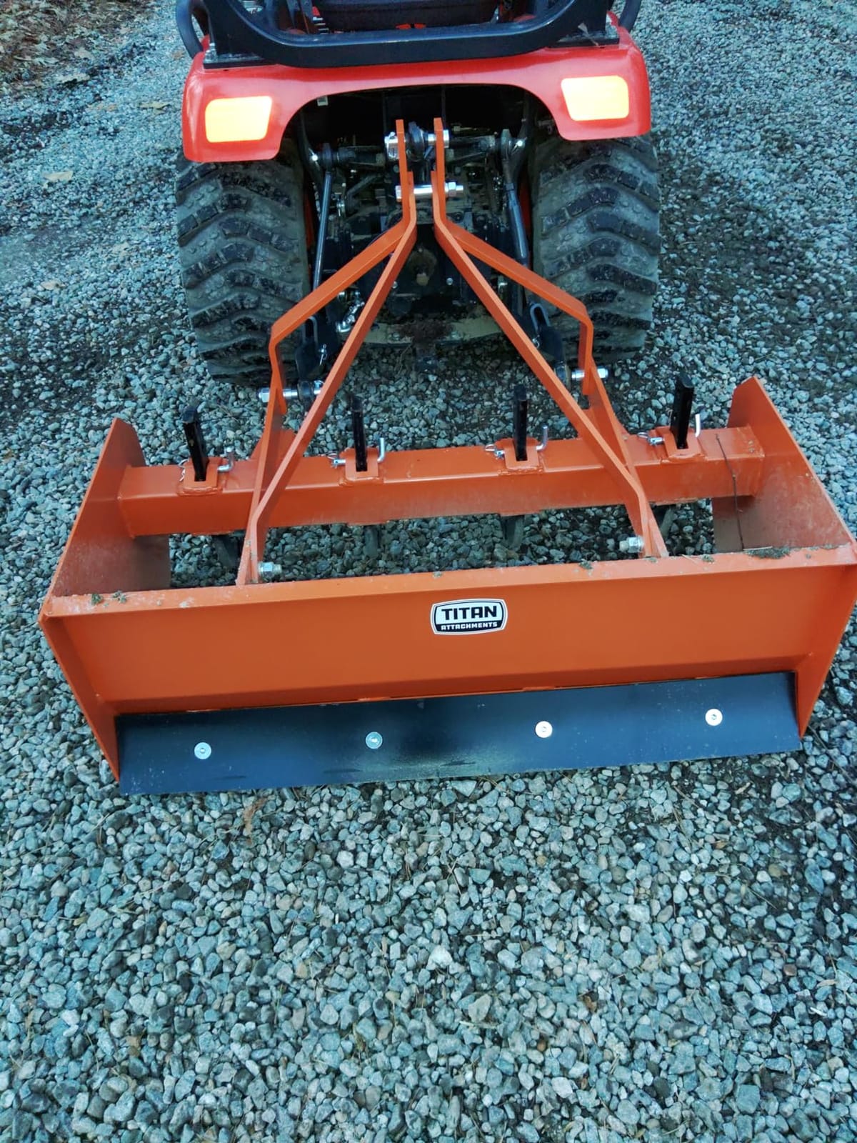 Titan 4' - 7' Box Blade Tractor Attachment Category 1 Cat 0 Scarifier Shank customer photo 1