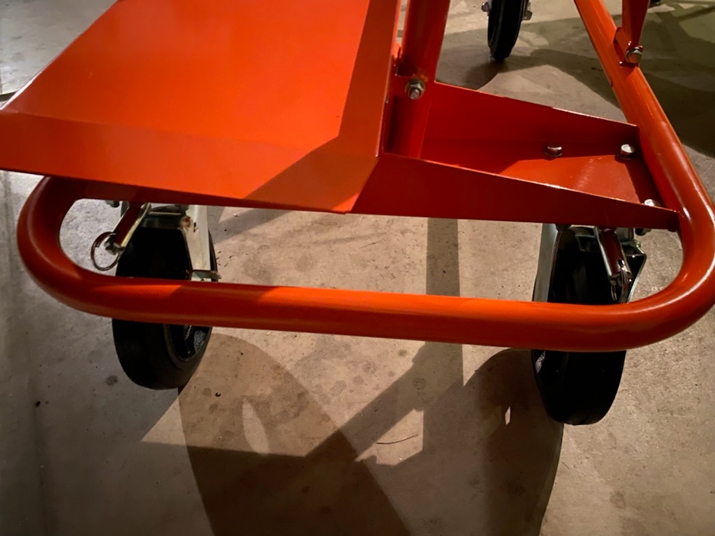 GypTool Heavy Duty Drywall Sheet Cart & Panel Dolly with 4 Swivel Wheels - Orange customer photo 2