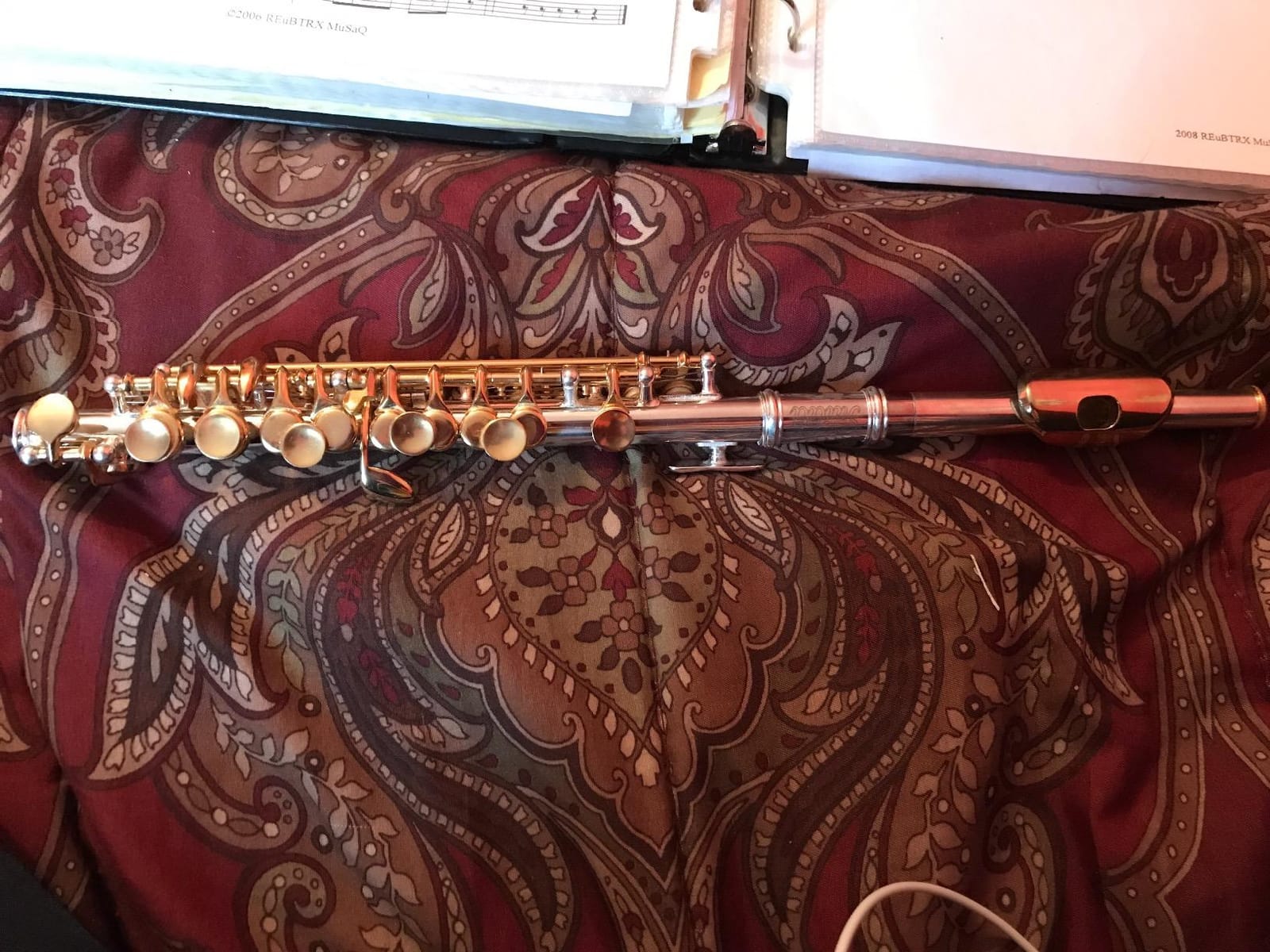Sky Band Approved Piccolo Key of C with Hard Case, Cloth, Cleaning Rod, Joint Greasae and Screw Driver, Beautiful Sound (Red/Gold) customer photo 2