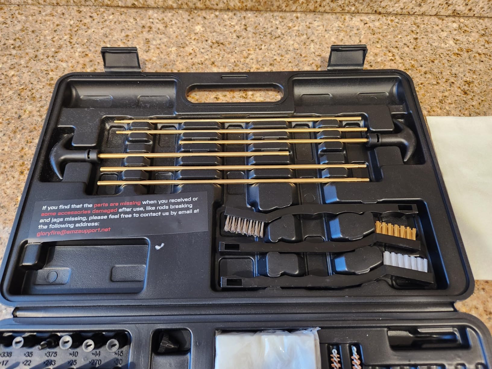 GLORYFIRE Gun Cleaning Kit Universal for Guns, Gun Brushes for Pistol, Handgun, Shotgun, Elite Brass Rods and Wire Rope, Hunting Gear Gun Accessories for Men customer photo 1