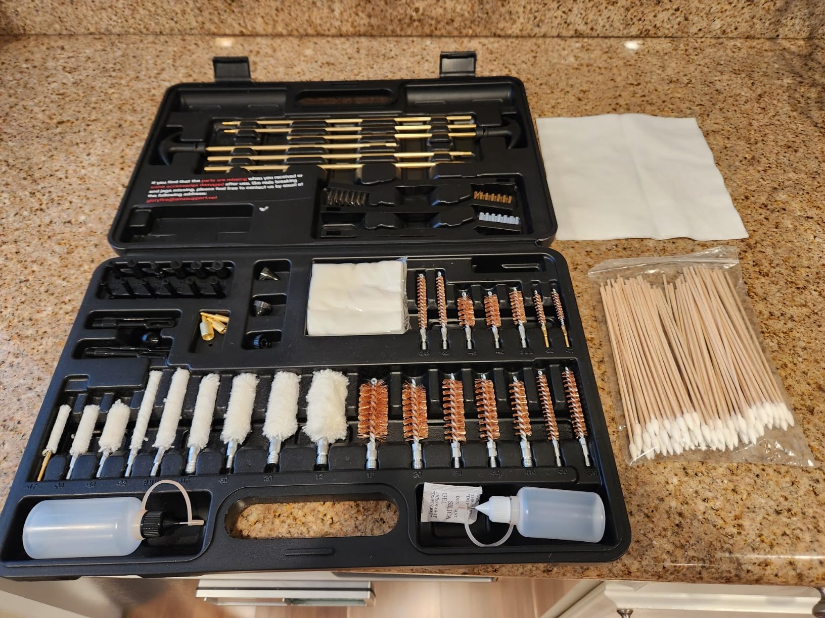 GLORYFIRE Gun Cleaning Kit Universal for Guns, Gun Brushes for Pistol, Handgun, Shotgun, Elite Brass Rods and Wire Rope, Hunting Gear Gun Accessories for Men customer photo 2
