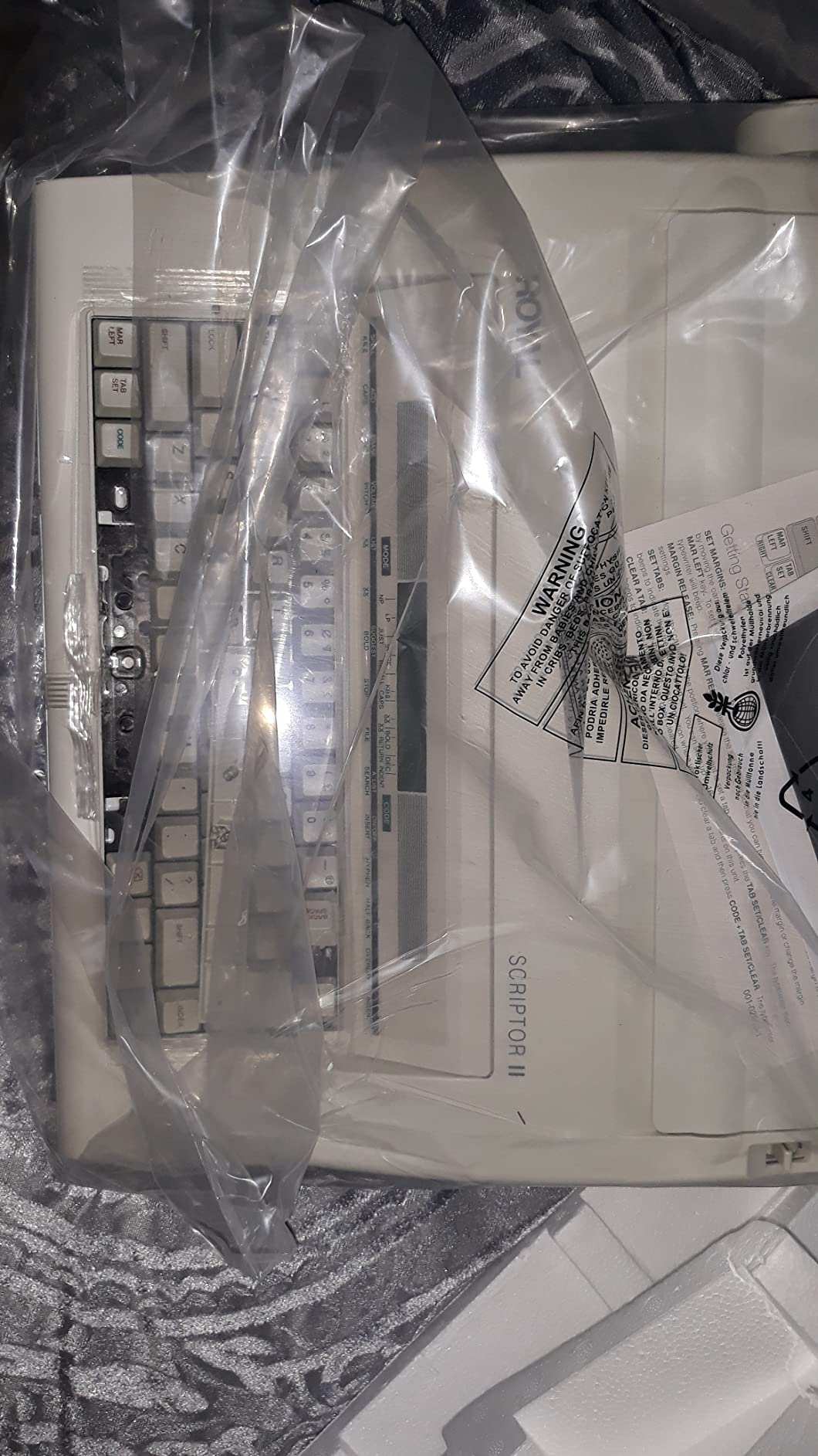 ROYAL 69147T Scriptor II Typewriter, White customer photo 2