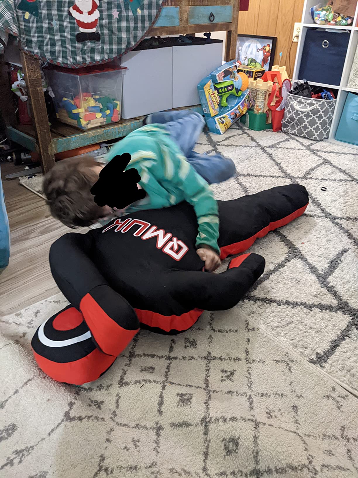 MMA Grappling Punching Dummy for Kids Combat Sports BJJ jiu Jitsu Judo Karate Taekwondo Wrestling Buddies Tackling and Boxing Dummies (47 inch / 4 Feet) - UNFILLED customer photo 2