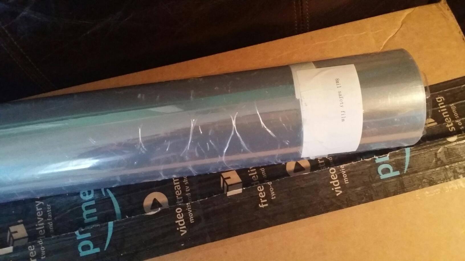 VViViD 12 Mil Clear Vinyl Shatterproof Safety Window Film (30 Inch x 25ft) customer photo 2