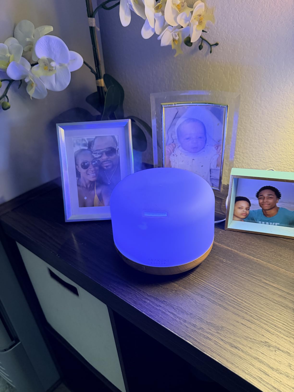 ASAKUKI Essential Oil Diffuser for Home, 500ML Aromatherapy Humidifier | with Remote Control, 7 Color LED Lights, Quiet Cool Mist Diffuser for Bedroom, Living Room, Office (Yellow) customer photo 1