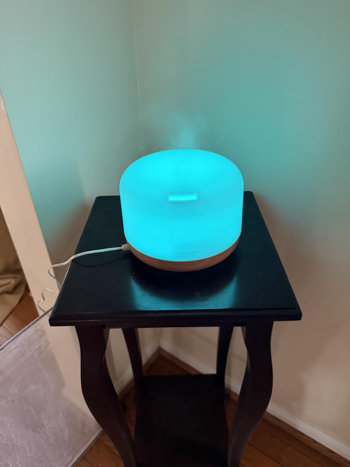 ASAKUKI Essential Oil Diffuser for Home, 500ML Aromatherapy Humidifier | with Remote Control, 7 Color LED Lights, Quiet Cool Mist Diffuser for Bedroom, Living Room, Office (Yellow) customer photo 2