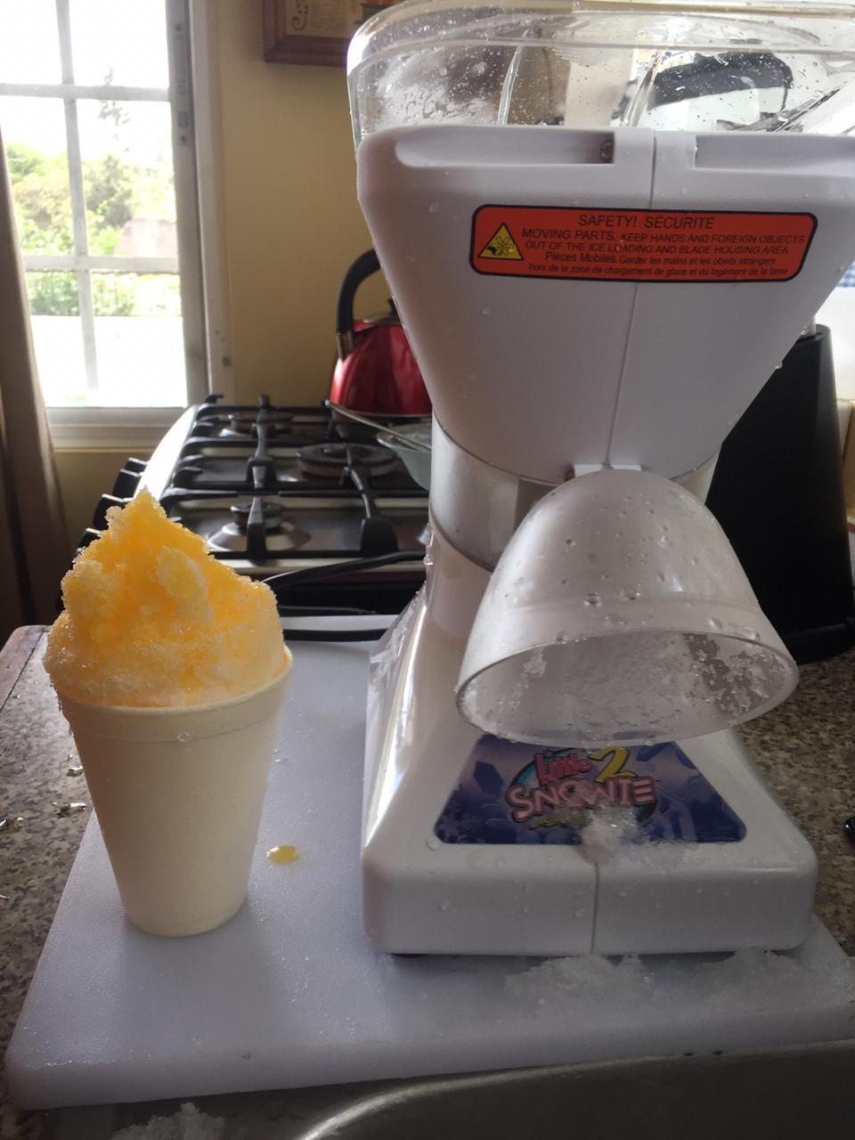 SNOWIE Little Snowie Max Snow Cone Machine (6-Stick Kit, White) - Premium Shaved Ice Maker with Powder Sticks Syrup Mix customer photo 2