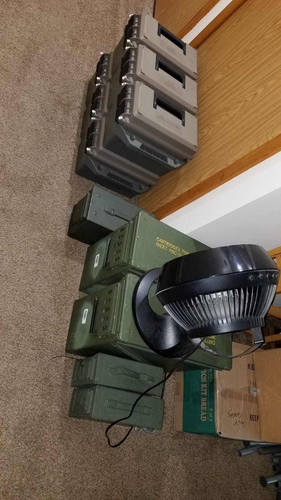 MTM AC4C 4-Can Ammo Crate, 30 Caliber, Convenient size, Stackable, Easy Carry and Transport of 30 Caliber Ammo, Rugged Tactical Carrying Crate, USA Made, Dark Earth/Army Green customer photo 1