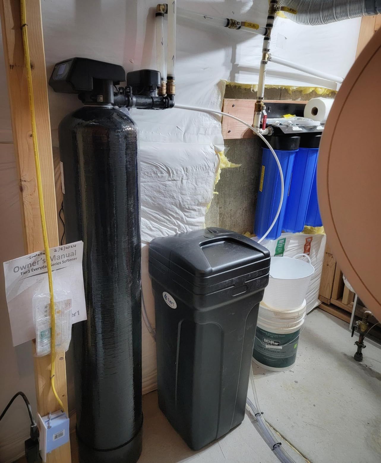 Tier1 48,000 Grain Water Softener for 4-5 Bathroom Homes | Ceramic Valve | 1.5 Cu Ft Resin Tank | Metered Regeneration | Salt-Based System customer photo 1
