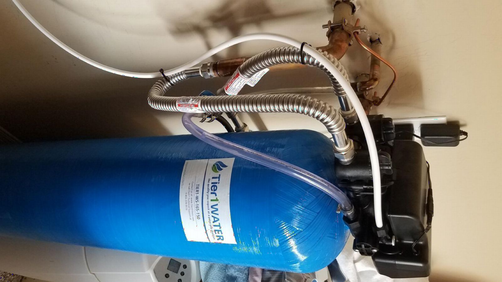 Tier1 48,000 Grain Water Softener for 4-5 Bathroom Homes | Ceramic Valve | 1.5 Cu Ft Resin Tank | Metered Regeneration | Salt-Based System customer photo 2