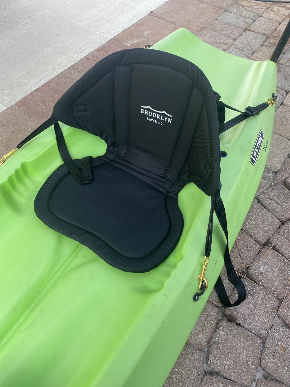 BKC UH-KS222 Universal Soft Padded Kayak Seat with Backrest | Soft padded seat and backrest, water bottle pouch, adjustable straps, for kayaking, rafting and canoeing customer photo 1