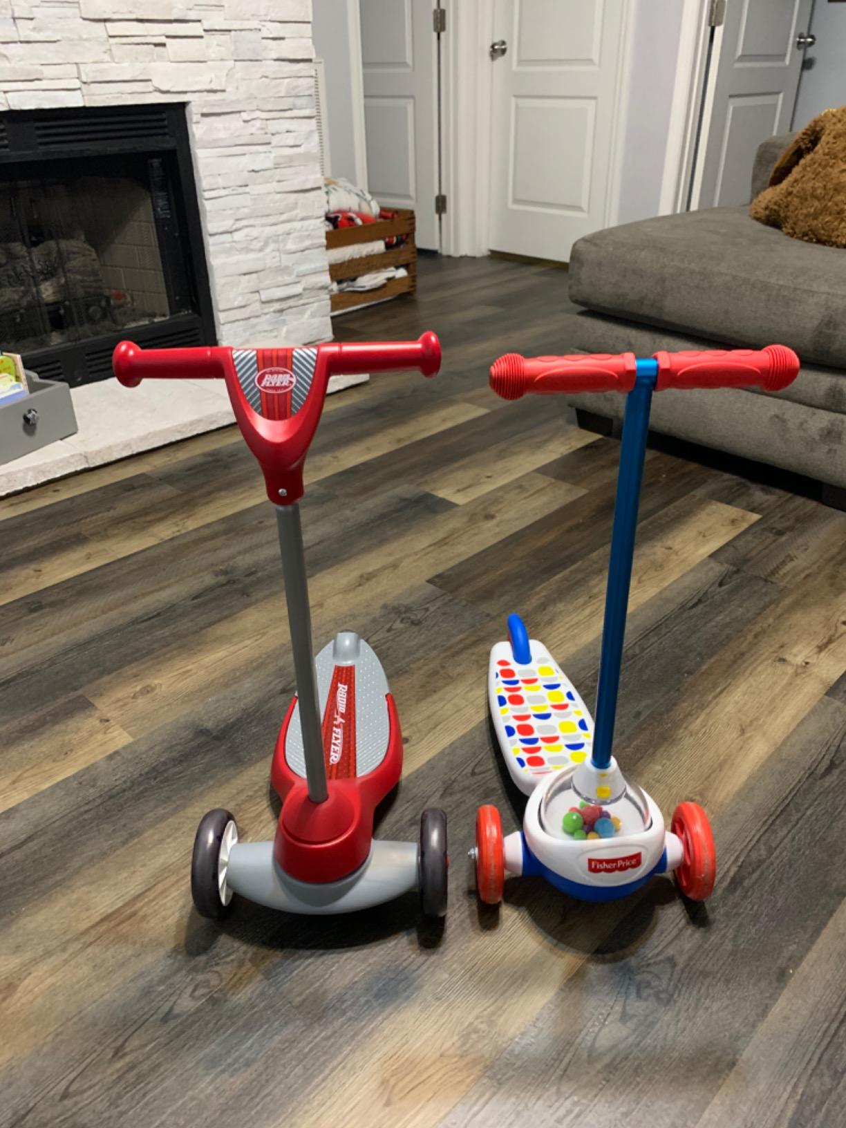 Radio Flyer My 1st Scooter, For Kids 2-5 Years Old, Red | Extra Wide Base for Balance, 2 Front Wheels for Added Stability, Easy to Use Foot Brake, (Amazon Exclusive) customer photo 1