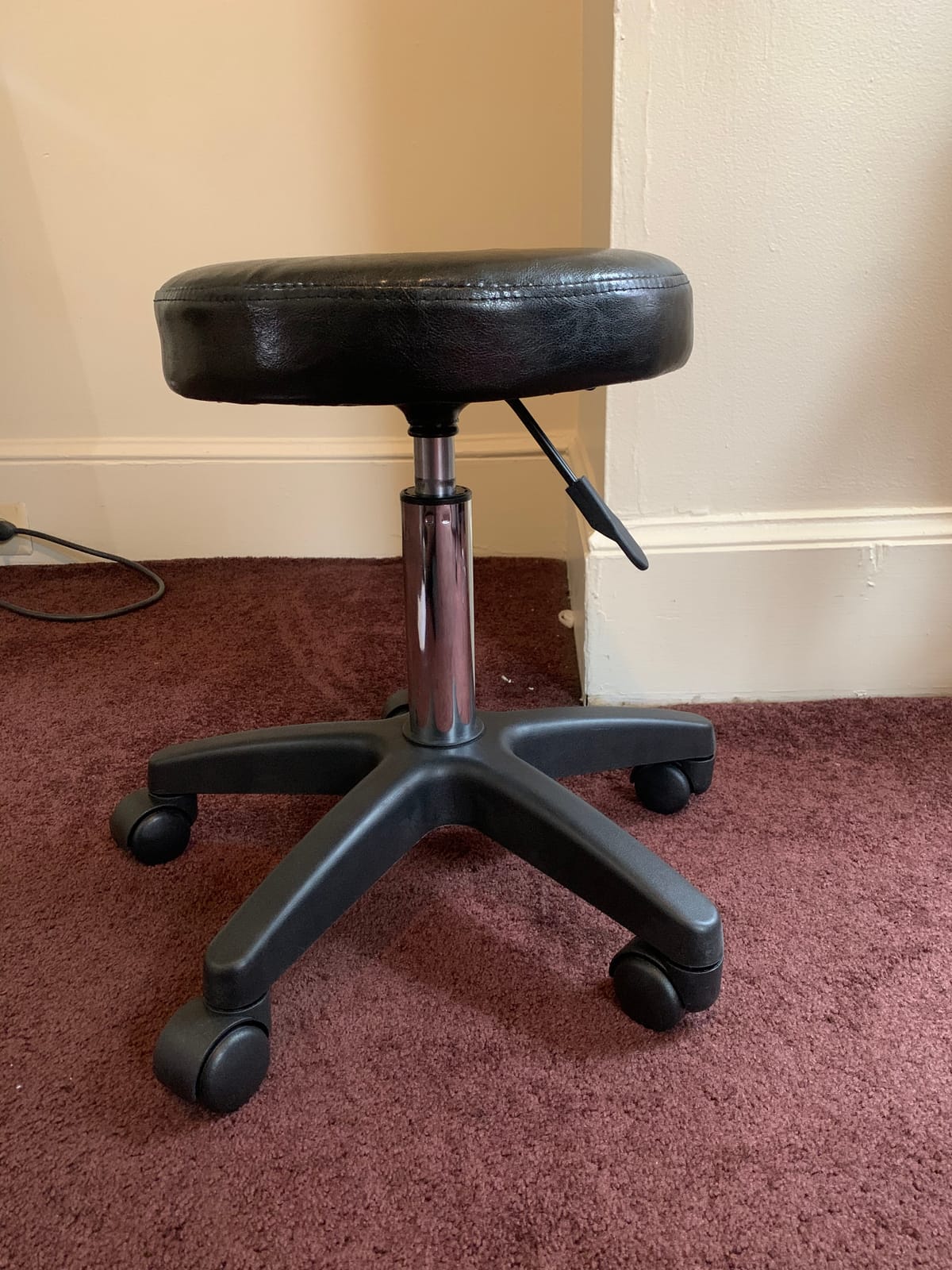 Nova Microdermabrasion Rolling Stool with Wheels Swivel Salon Stool Adjustable Drafting Tattoo Office Chair for Massage Bar Kitchen Spa Shop with Thick Cushion customer photo 2