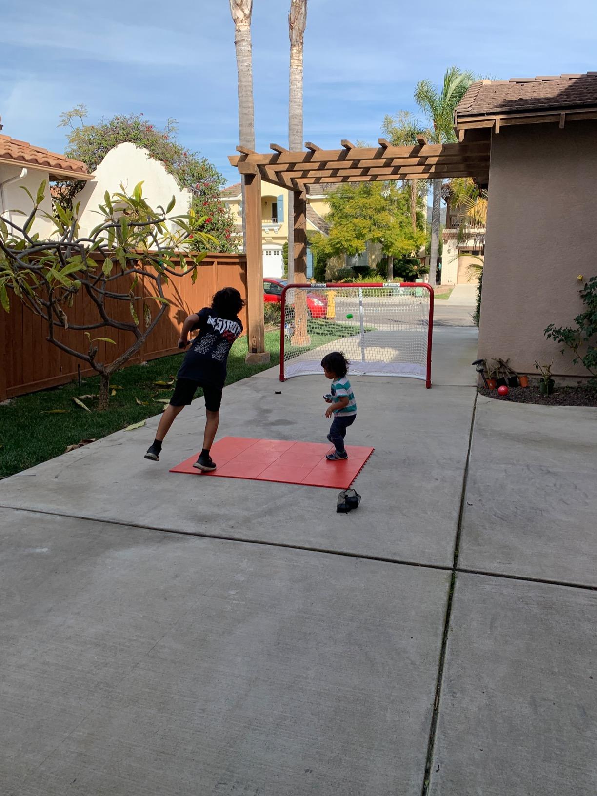 Hockey Revolution My Puzzle Durable Flooring Tiles - Slick Interlocking Training Surface for Stickhandling, Shooting, Passing - Build Your Own Platform customer photo 2