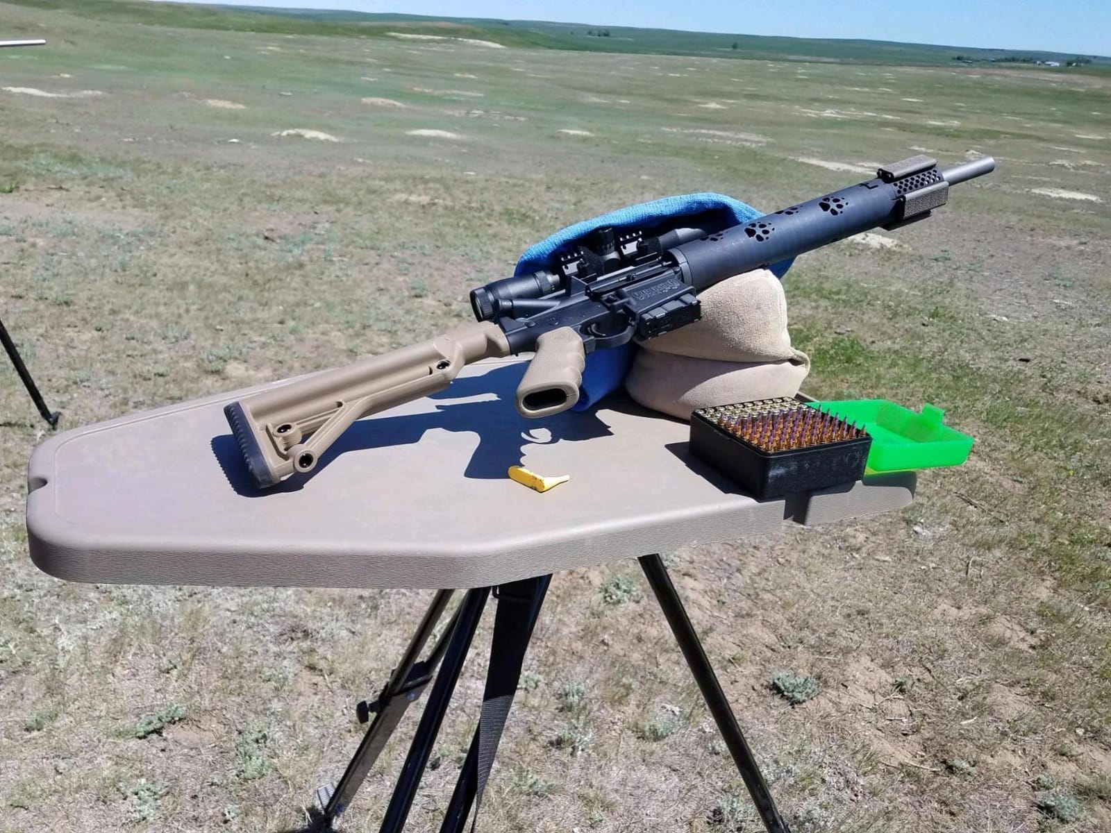 MTM HLST High-Low Shooting Table, USA Made, Dark Earth customer photo 2