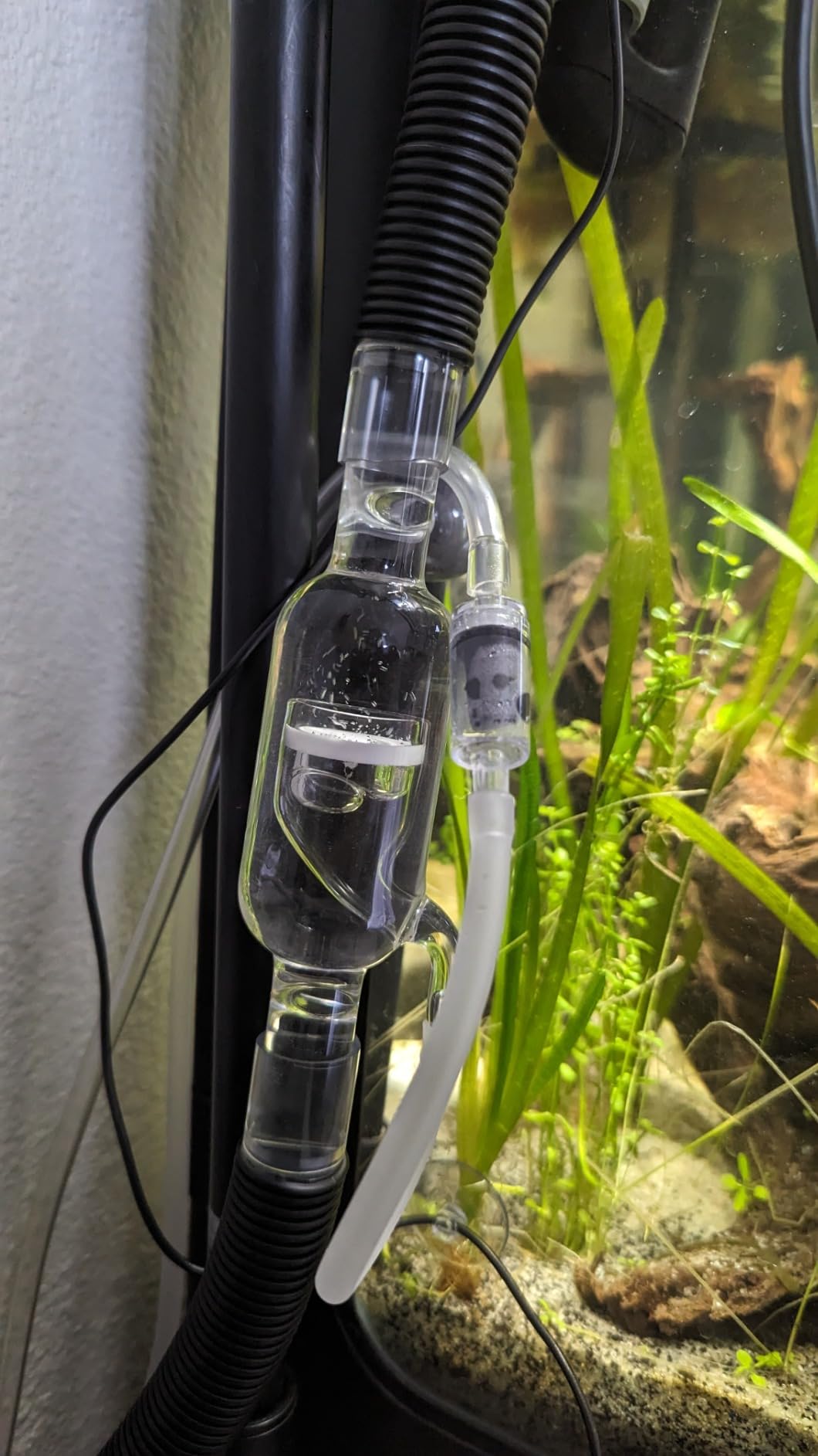 Glass Inline CO2 Atomizer Diffuser System for Aquarium Planted Tank (13mm for 12/16mm (1/2