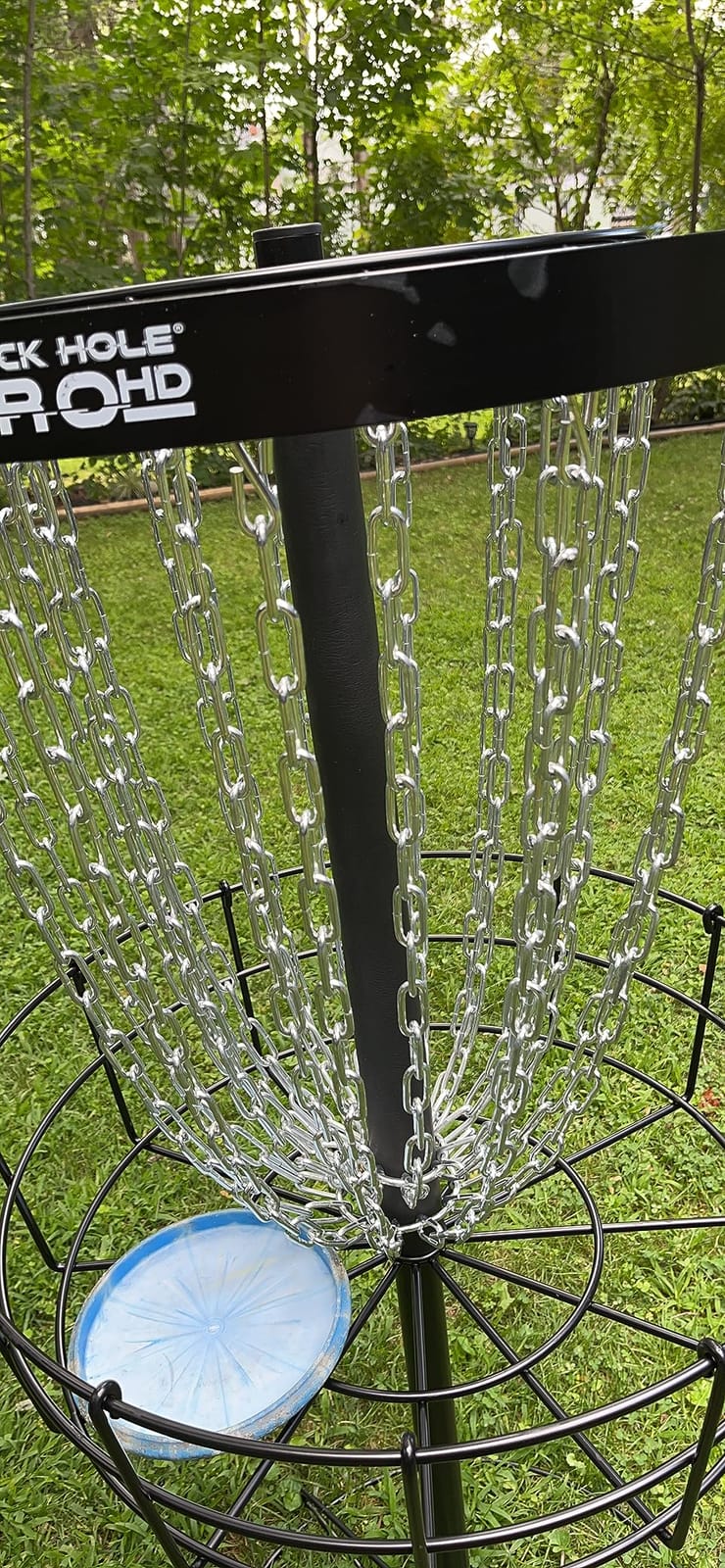 MVP Disc Sports Black Hole Pro HD 24-Chain Portable Disc Golf Basket Target customer photo 2