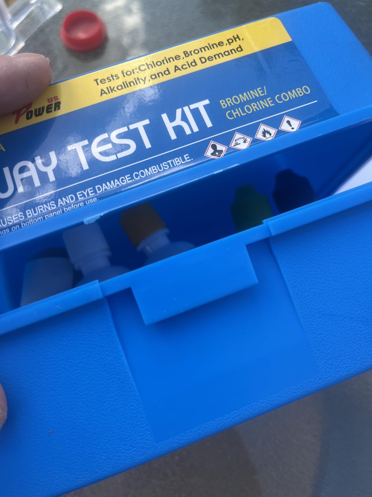 XtremepowerUS 5-Way Swimming Pool Test Kit pH, Chlorine, Bromine, Alkalinity Chemistry Testing with Case Spa, Inground Above Ground Pool Residential customer photo 2