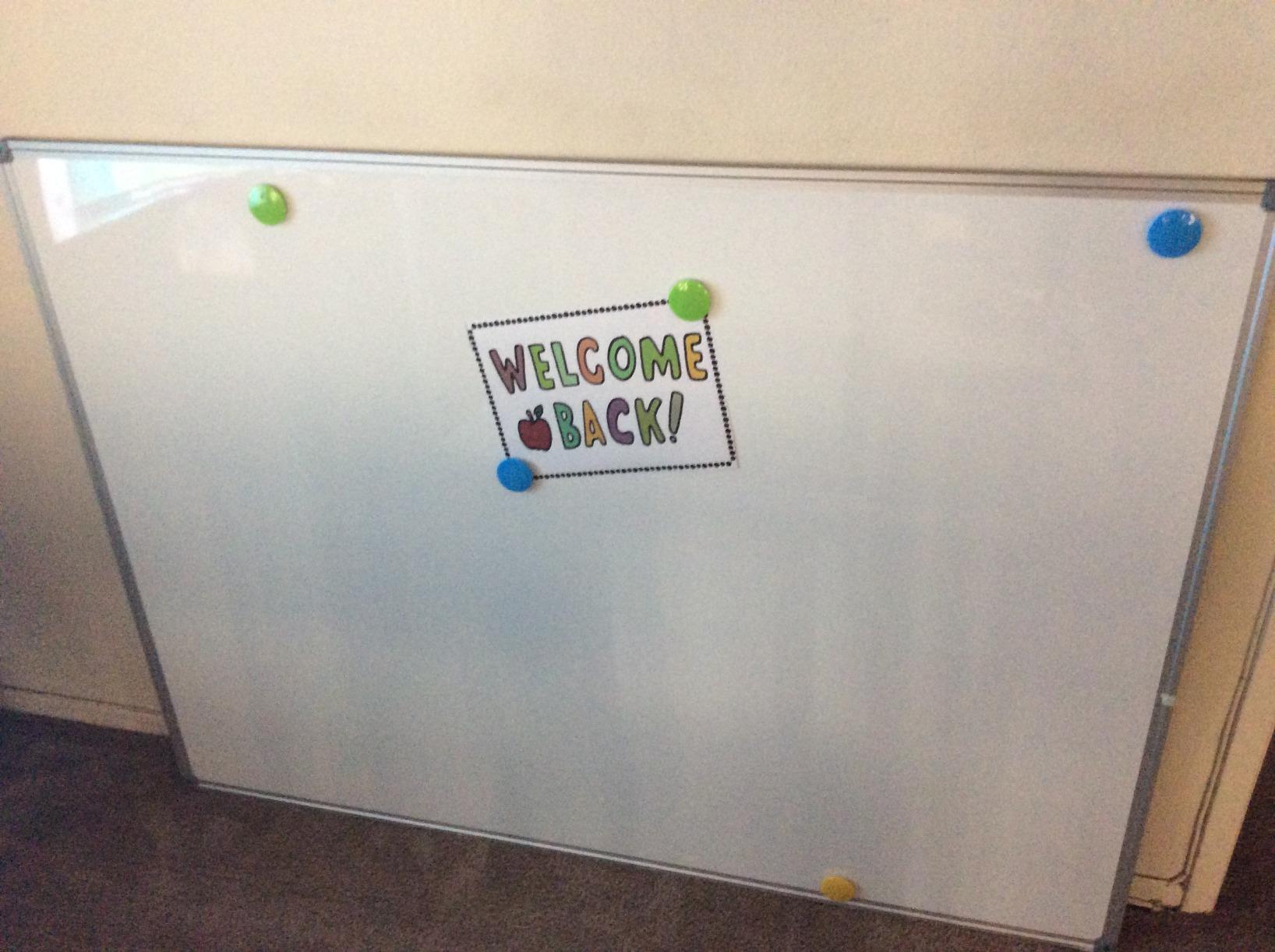 Lockways White Board Dry Erase Board 48 x 36 Inch, Magnetic Whiteboard | 4 x 3 Silver Aluminium Frame, Set Including 1 Detachable Aluminum Marker Tray, 3 Dry Erase Markers, 8 Magnets customer photo 2