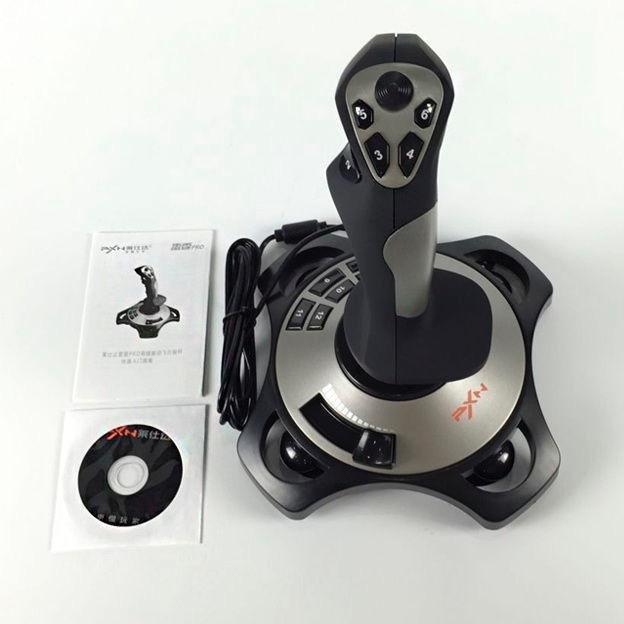 PXN 2113PRO PC Joystick USB Gaming Flight Simulator Controller Flight Stick | With Vibration Function and Throttle Control, USB Joystick PC Game Controller Gamepad Flight Sim Stick for Windows PC/Computer customer photo 1