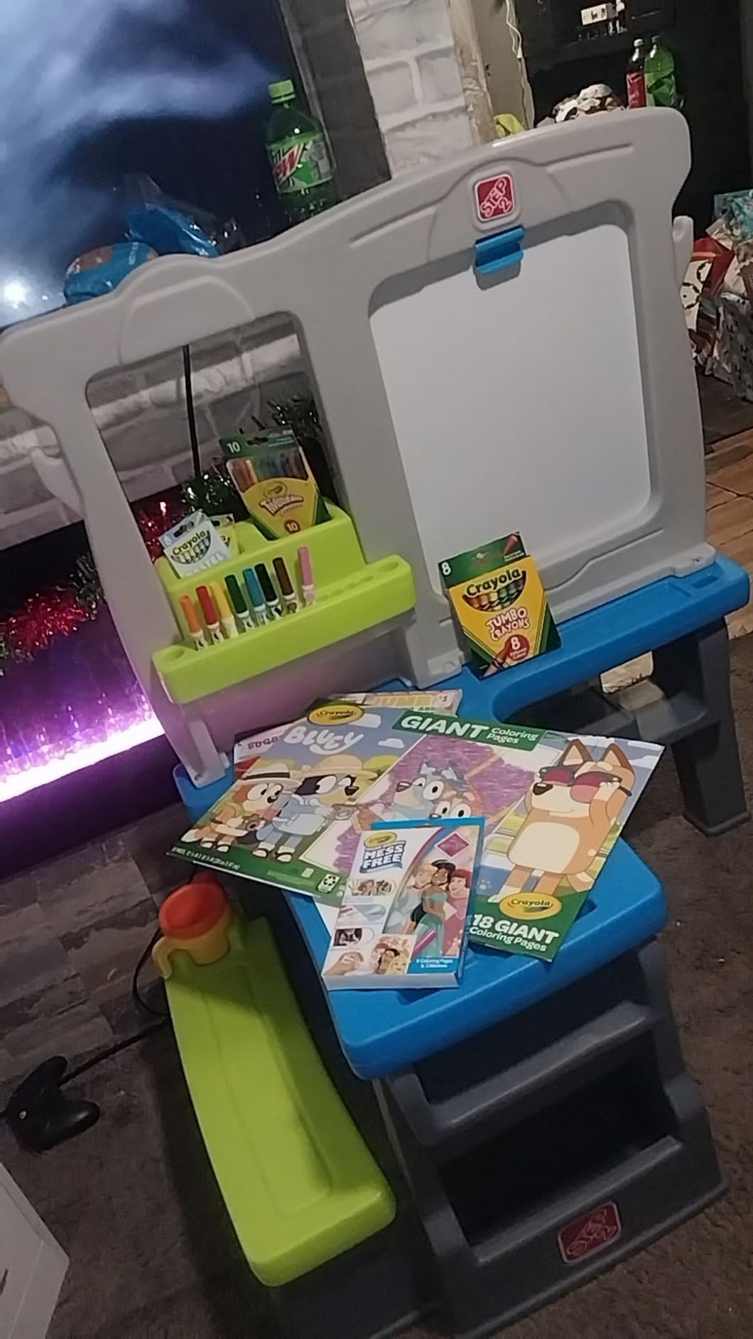 Step2 Great Creations Art Center, Kids Activity Table, Arts & Crafts Desk, Made of Durable Plastic, Includes Bench, For Toddlers 3+ Years Old customer photo 1
