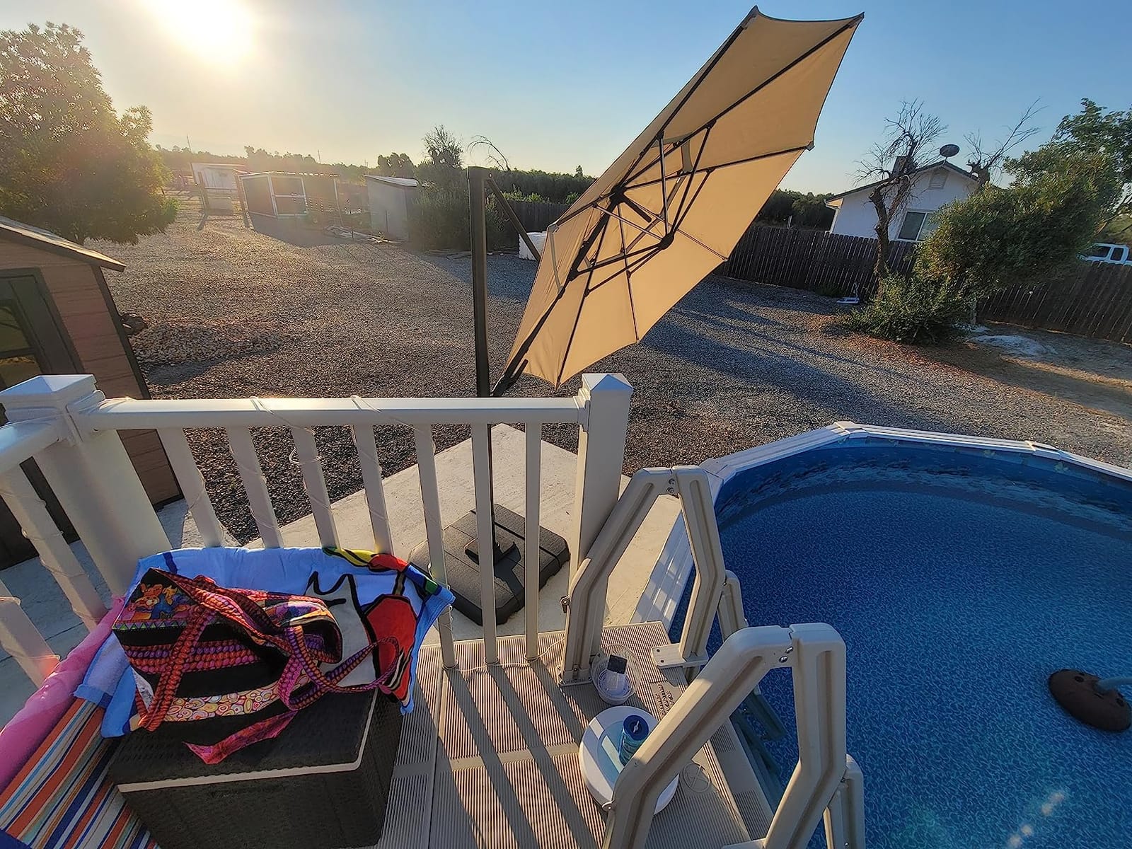 5 Foot x 10 Foot Resin Deck Kit with Steps-Taupe customer photo 1