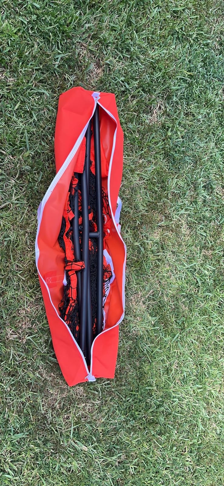 GoSports 7 ft x 7 ft Baseball & Softball Nets - Red, Black, Drip or PRO - Practice Hitting & Pitching Net with Bow Type Frame, Carry Bag and Strike Zone, Great for All Skill Levels customer photo 2