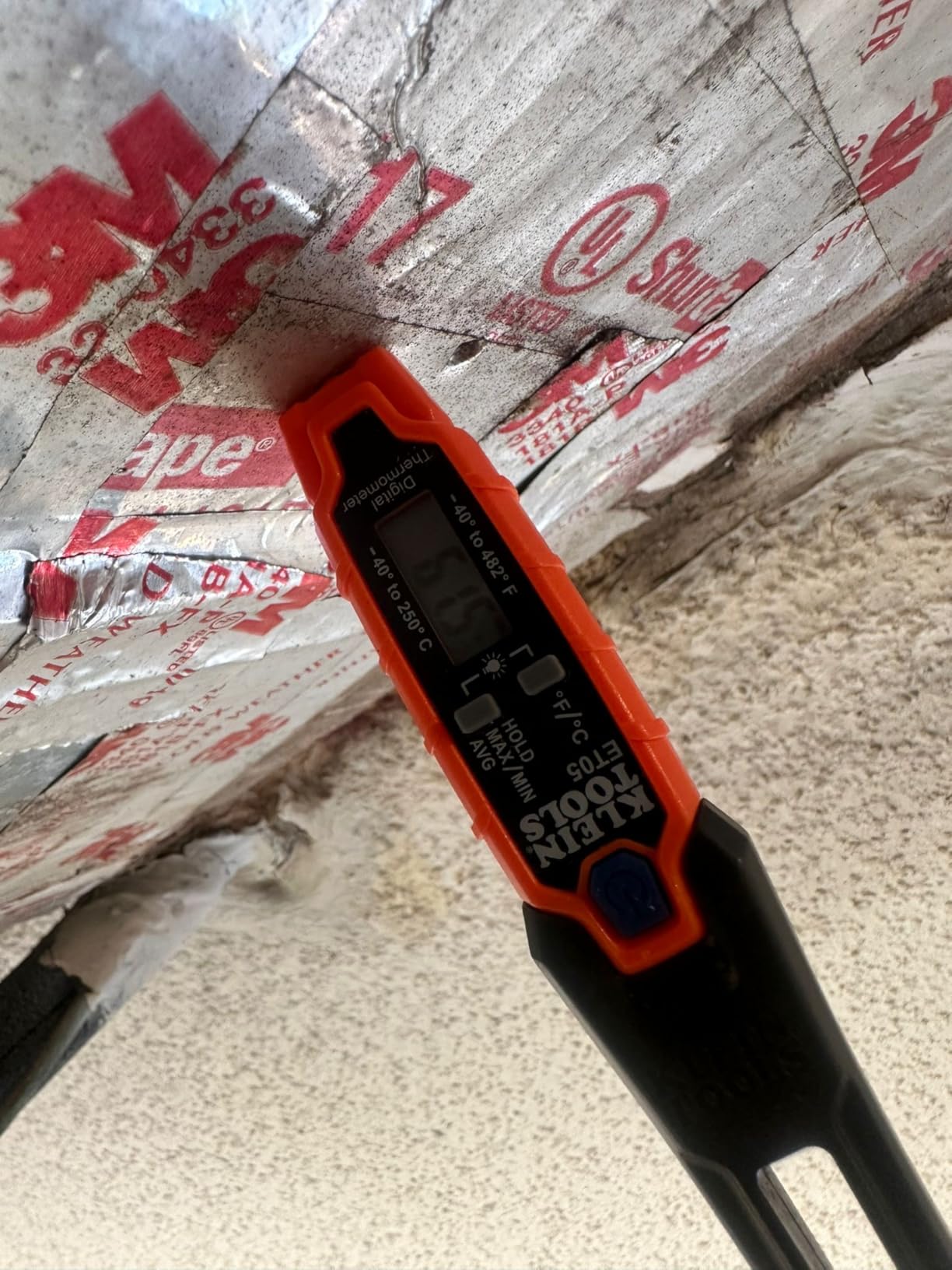 Klein Tools ET05 Digital Pocket Thermometer, HVAC Instant Read Thermometer with Backlit Display, Wide Measurement Range, Fahrenheit and Celsius customer photo 1