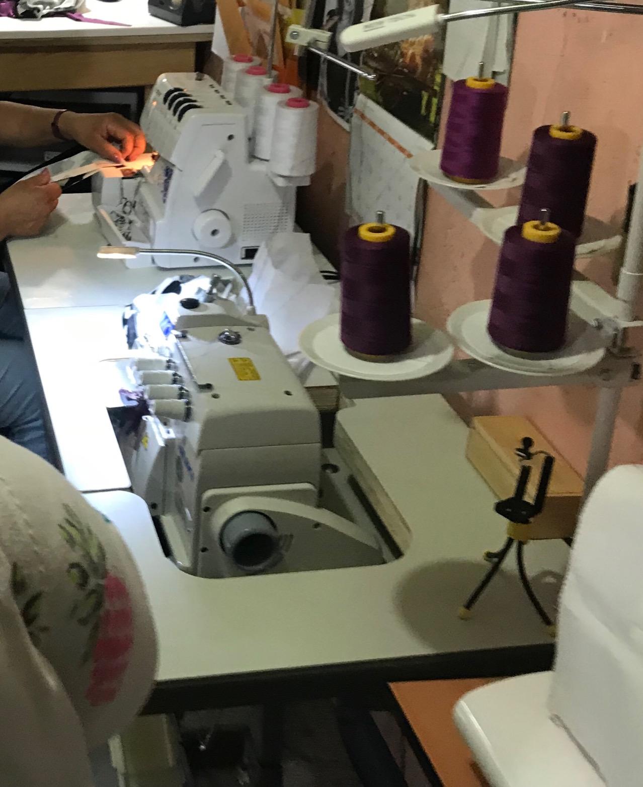 Juki Industrial 4-Thread Overlock Sewing Machine, K.D Table & Servo Motor with REX LED Sewing Light DIY customer photo 1