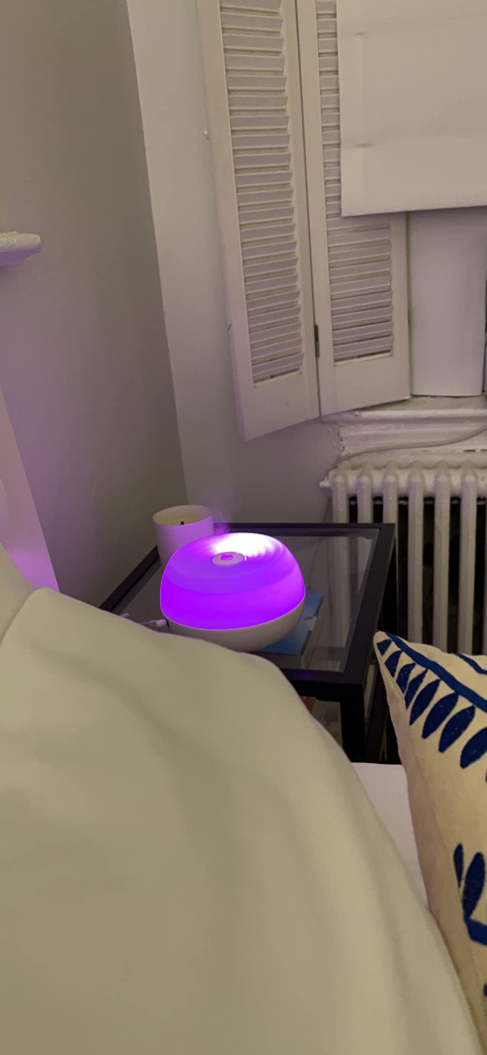 Crane Portable Ultrasonic Travel Humidifier & Aroma Diffuser – 0.2 Gallon Cool Mist, No Filter Required, Optional Essential Oil Tray, Whisper-Quiet for Babies, Travel, & Small Rooms (White) customer photo 2