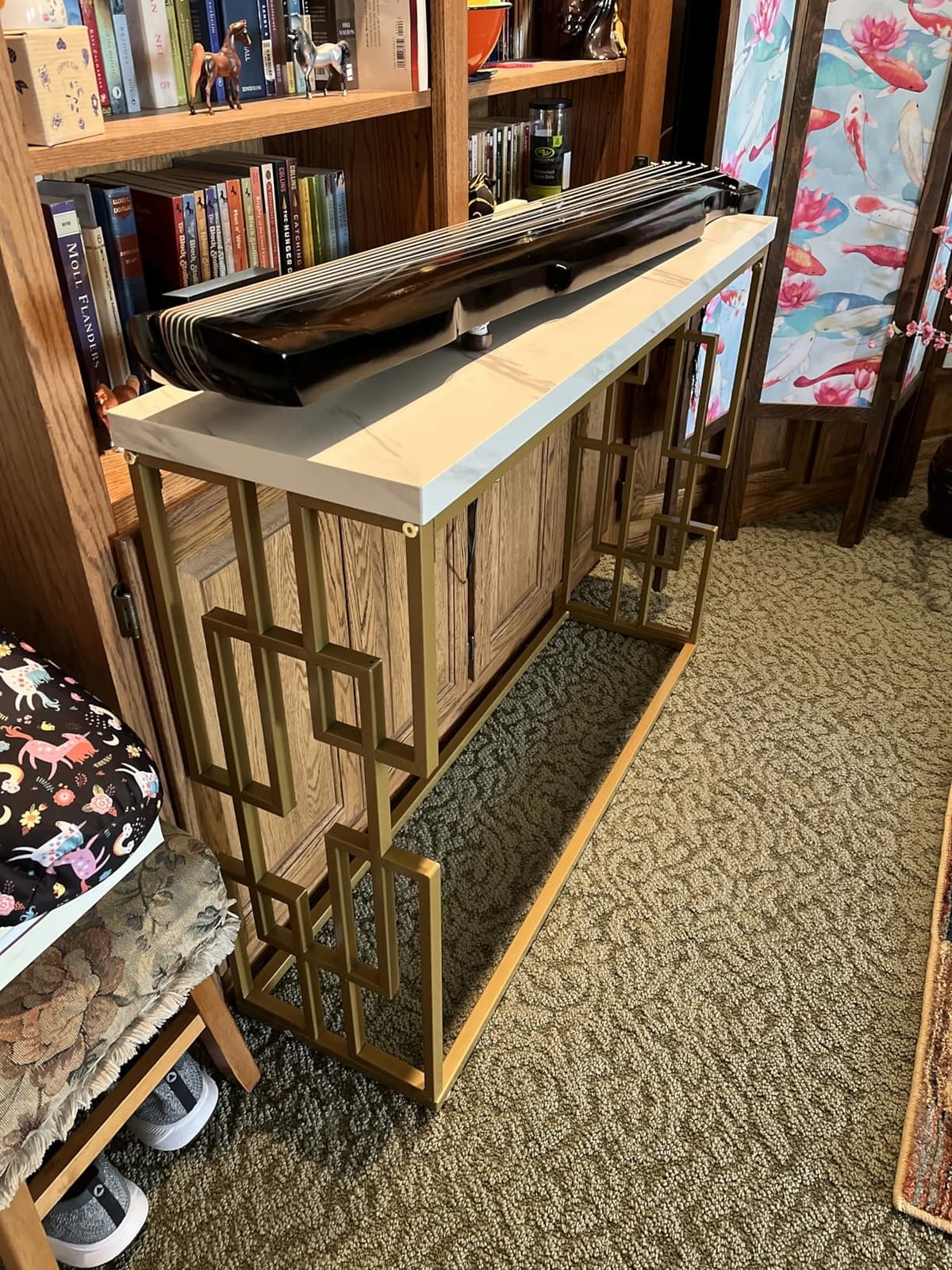OrientalMusicSanctuary Lacquered Aged Paulownia Guqin - 7-string Chinese Zither (Zhongni Style) customer photo 1
