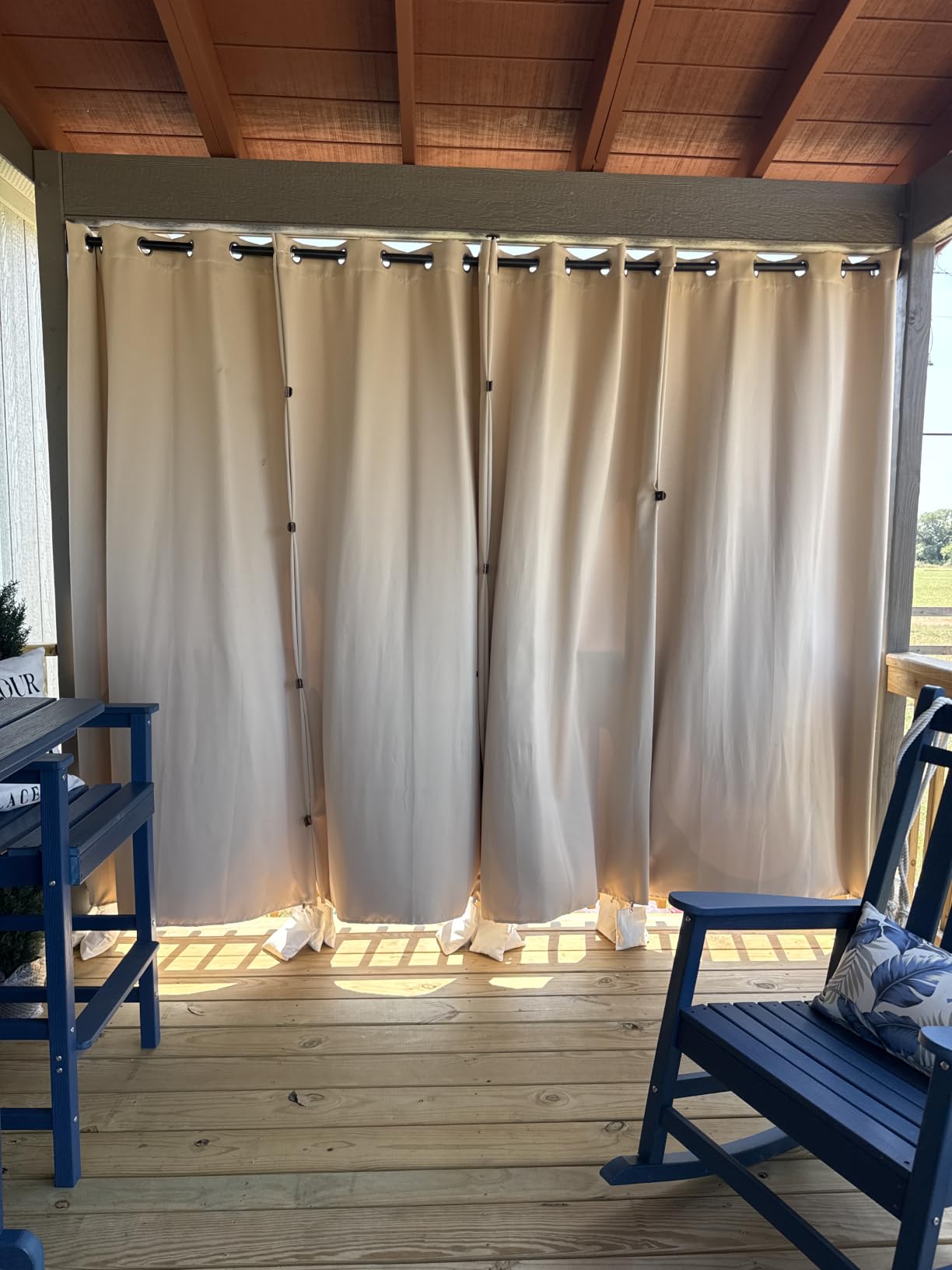 RYB HOME Outdoor Curtains for Patio Waterproof Block Sunlight customer photo 1