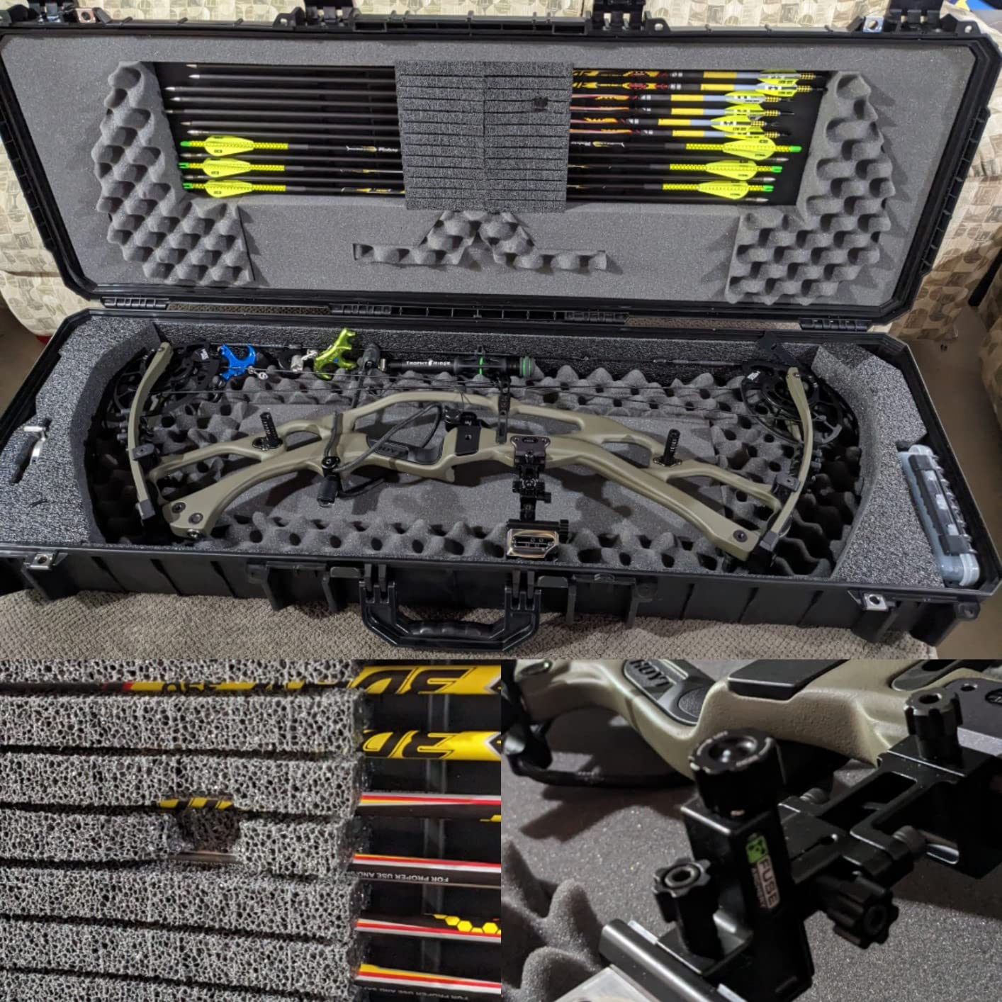 Case Club Compound Bow Case Gen 2 - Pre-Cut, Wheeled & Waterproof customer photo 2