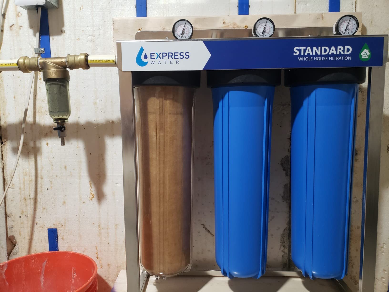 iSpring WSP-50 Spin Down Sediment Filter, Whole House Prefilter, 50 Micron | Flushable Sediment Buster Prefilter for Well Water, Reusable Stainless Steel Mesh, Dual O-Ring, Lead-Free Brass, Leak-Free customer photo 2