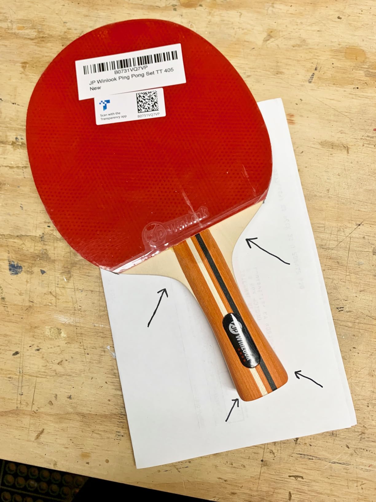 JP WinLook Ping Pong Paddles Sets - Portable Table Tennis Paddle Set with Ping Pong Paddles Professional Case & Ping Pong Balls - Premium Table Tennis Racket Player Set customer photo 2