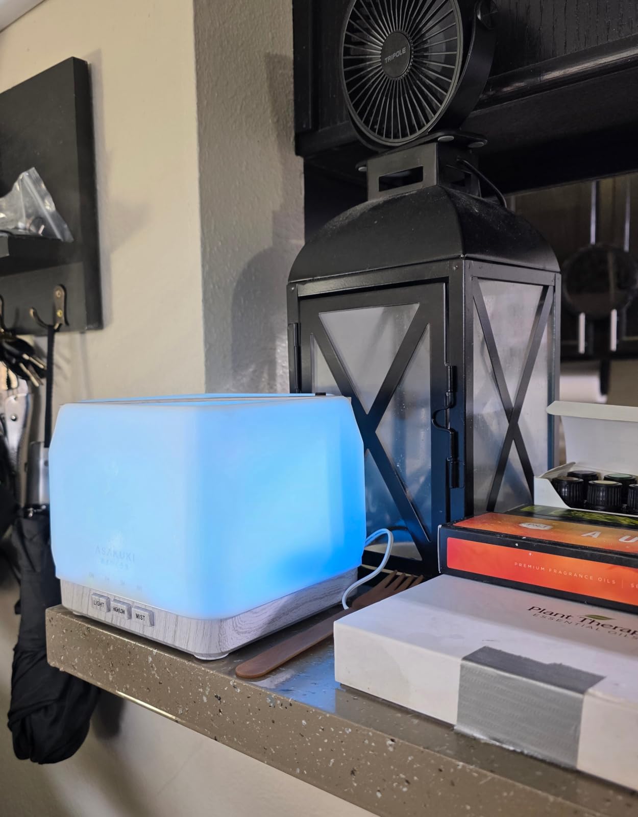 ASAKUKI Essential Oil Diffuser for Home Large 700 ml Humidifier | Automatic Shut-Off, Scent Aromatherapy Diffuser with 7 LED Lights for Living Room, Kitchen, Bedroom, Hotel - Yellow customer photo 1