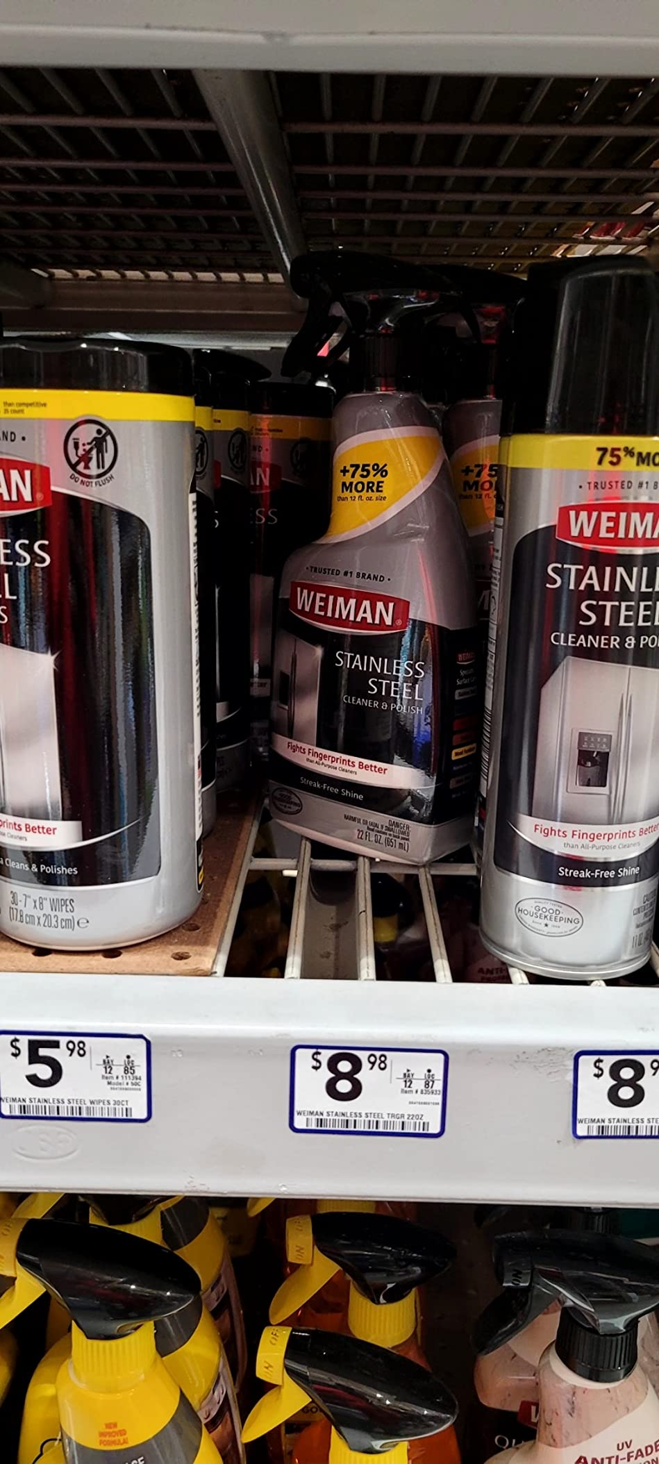 Weiman Stainless Steel Cleaner & Polish Spray with Cloth, Anti-Fingerprint customer photo 1