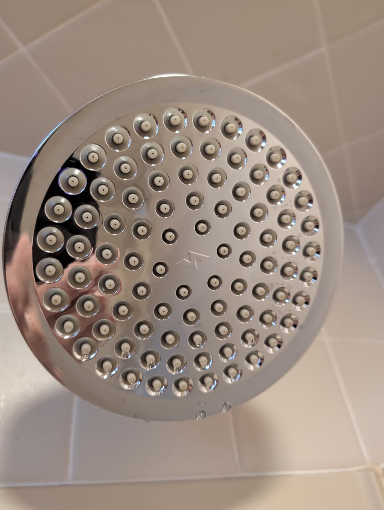 SparkPod Rain Shower Head, 6 Inch Round, Luxury Polished Chrome Finish | High Pressure Shower Heads, 90 Nozzles, Adjustable Showerhead, No Tools Needed, Universal Connection customer photo 1
