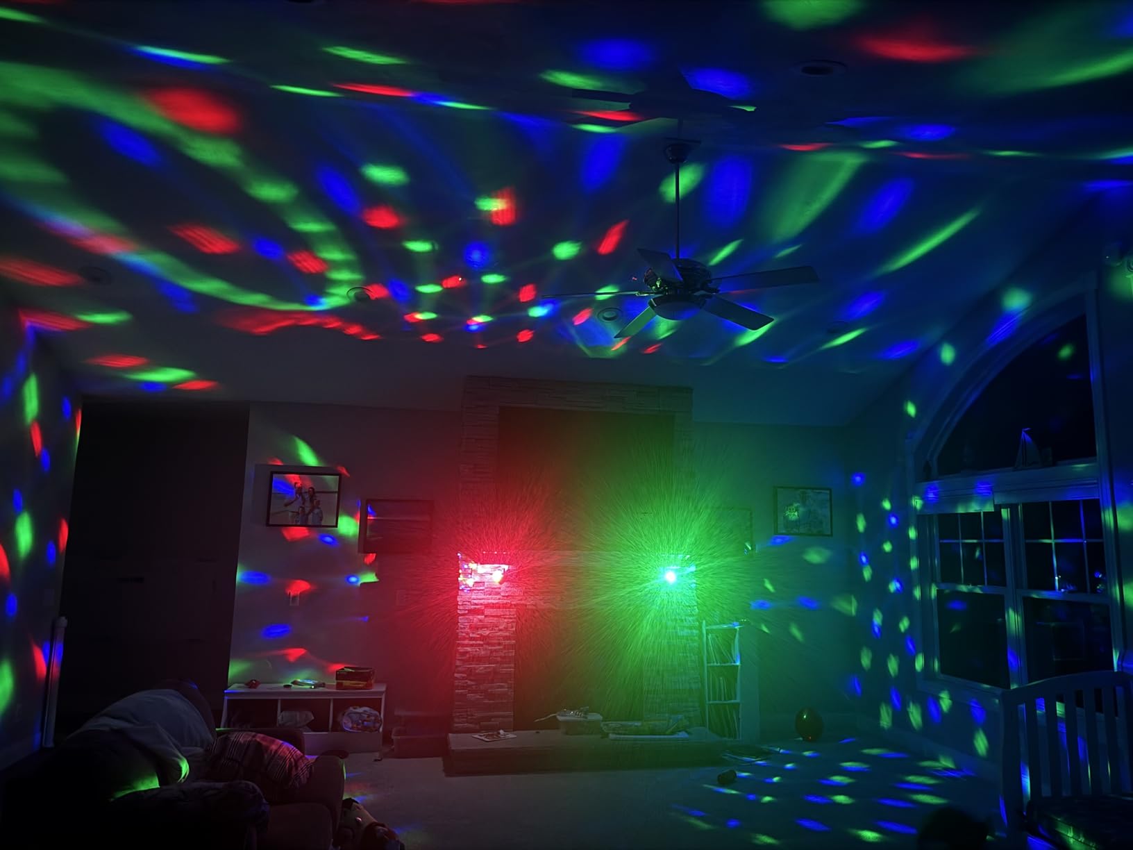 Luditek 2-Pack Sound Activated Party Lights with Remote, Disco Ball Strobe DJ Strobe Light for Home Room Dance Party Supplies customer photo 2