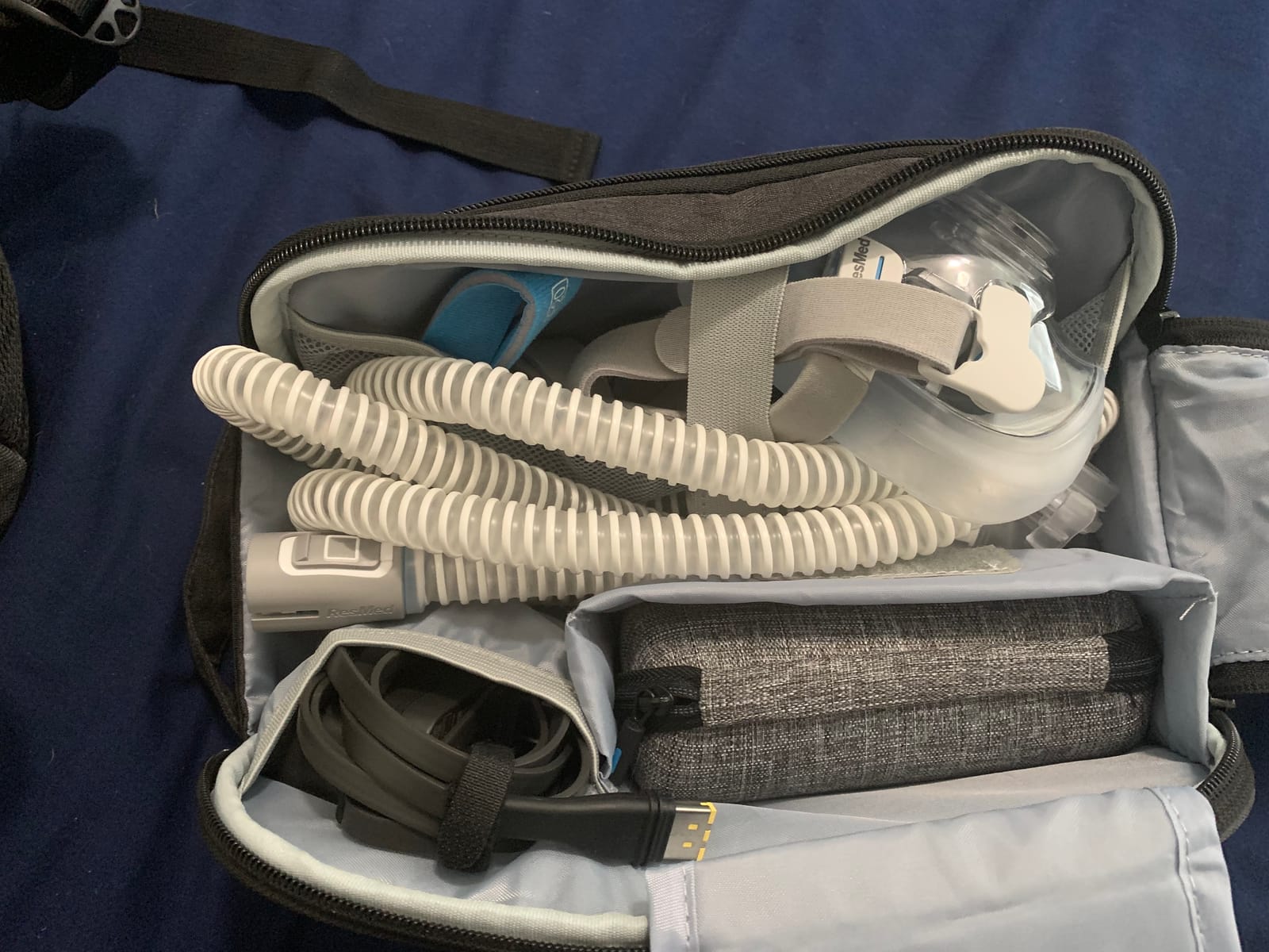 Resmed Airmini Hard Travel Case - Slim CPAP Travel Case with EVA Foam & Easy-to-Open Zip - Water-Resistant CPAP Accessory customer photo 1