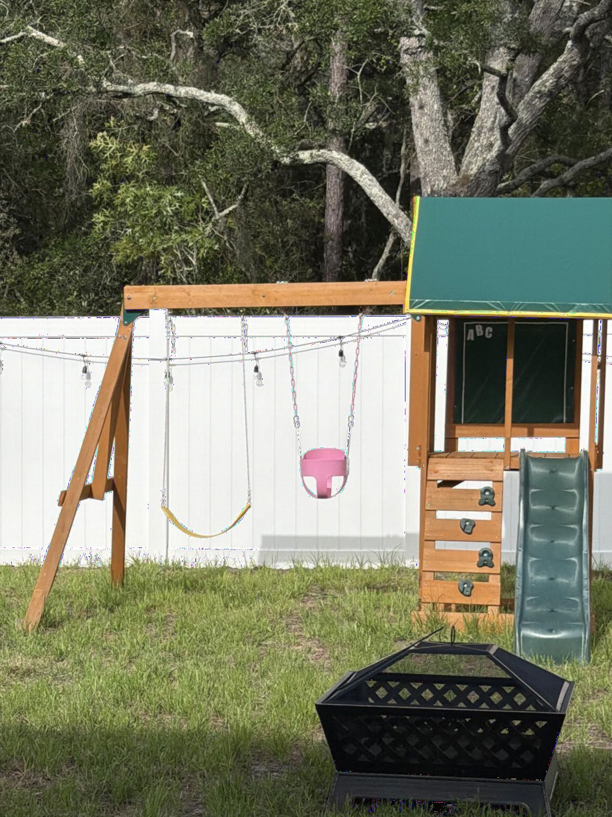 KidKraft Appleton Wooden Swing Set, (Amazon Exclusive) customer photo 1